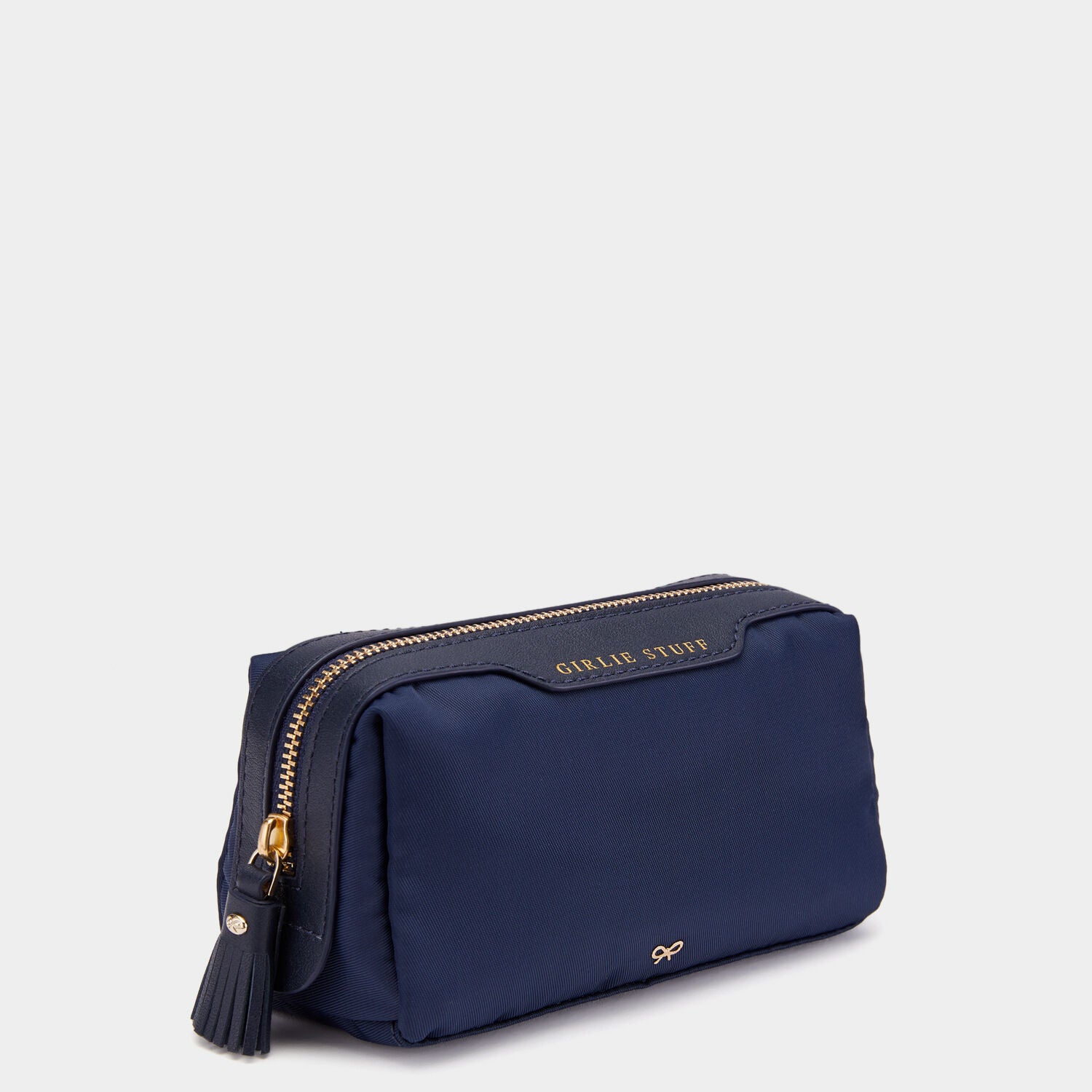 Girlie Stuff Pouch -

                  
                    Econyl® Regenerated Nylon in Marine -
                  

                  Anya Hindmarch UK
