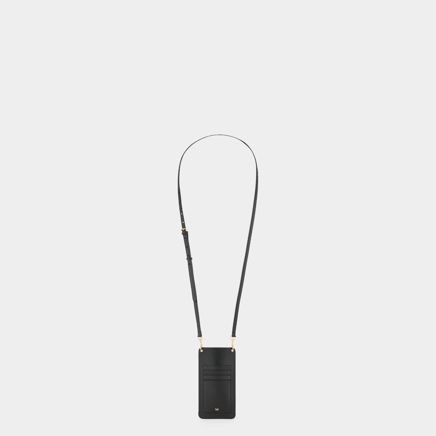 Bespoke Phone Pouch on Strap -

                  
                    Capra in Black -
                  

                  Anya Hindmarch UK
