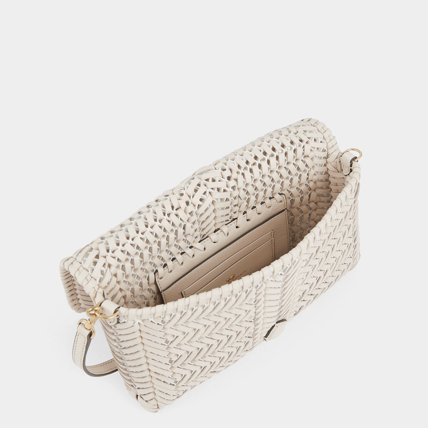 Neeson Cross-body -

                  
                    Capra Leather in Chalk -
                  

                  Anya Hindmarch UK
