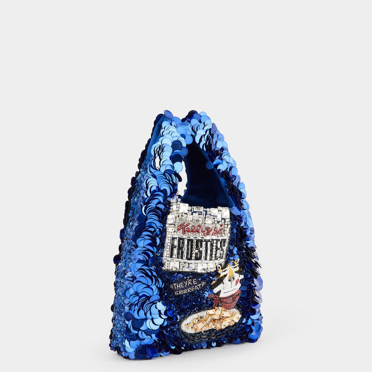 Anya Brands Frosties Mini Tote -

                  
                    Recycled Satin in Blueberry -
                  

                  Anya Hindmarch UK
