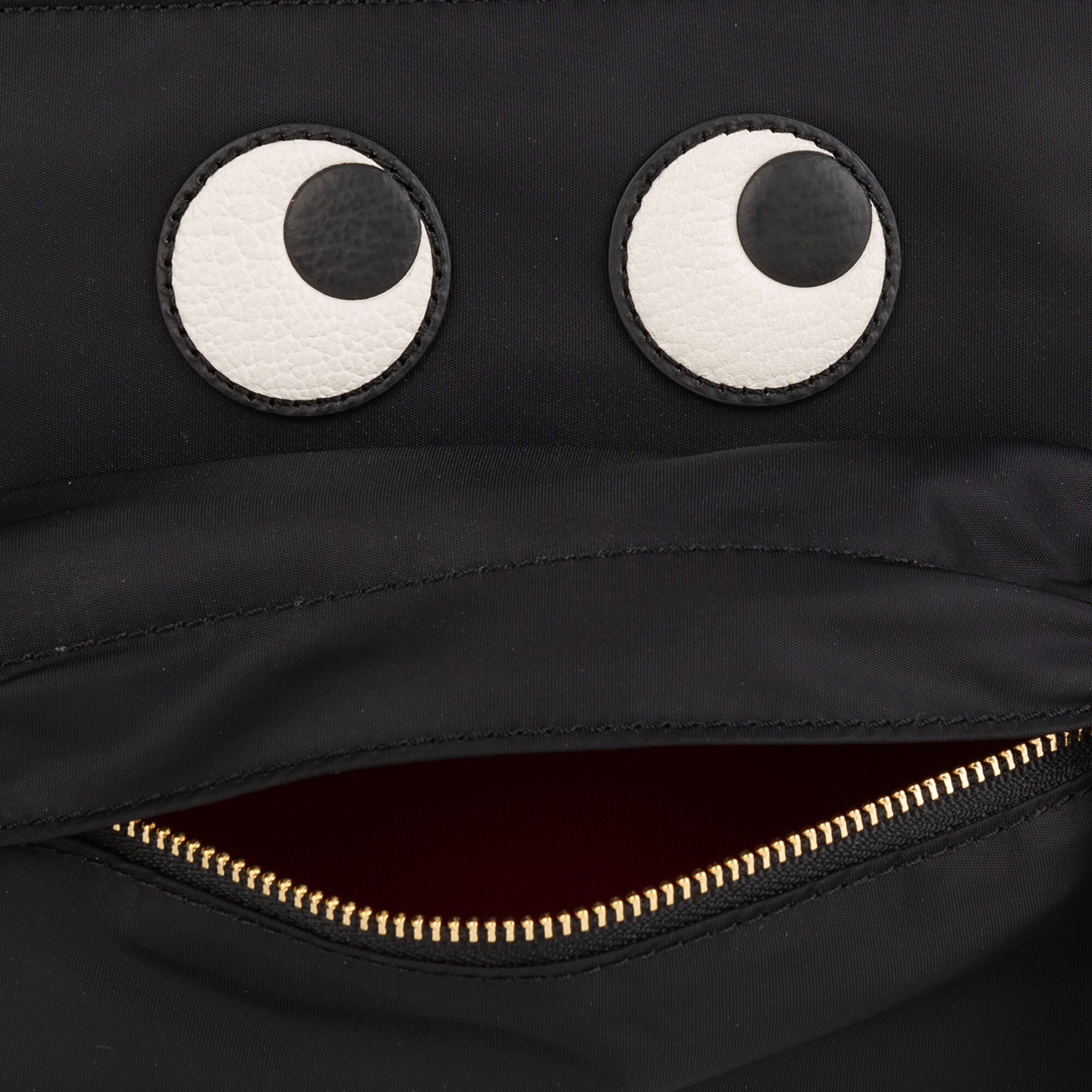 Eyes Cross-body Pouch -

                  
                    ECONYL® Regenerated Nylon in Black -
                  

                  Anya Hindmarch UK
