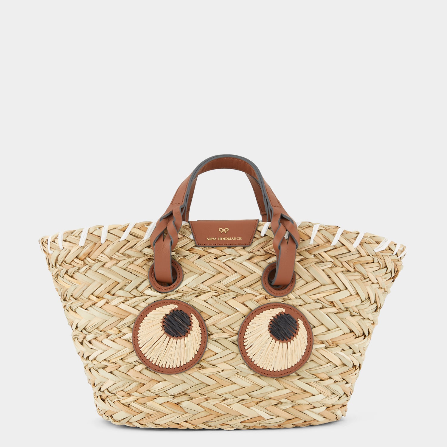 Small Paper Eyes Basket Bag -

                  
                    Seagrass in Natural -
                  

                  Anya Hindmarch UK
