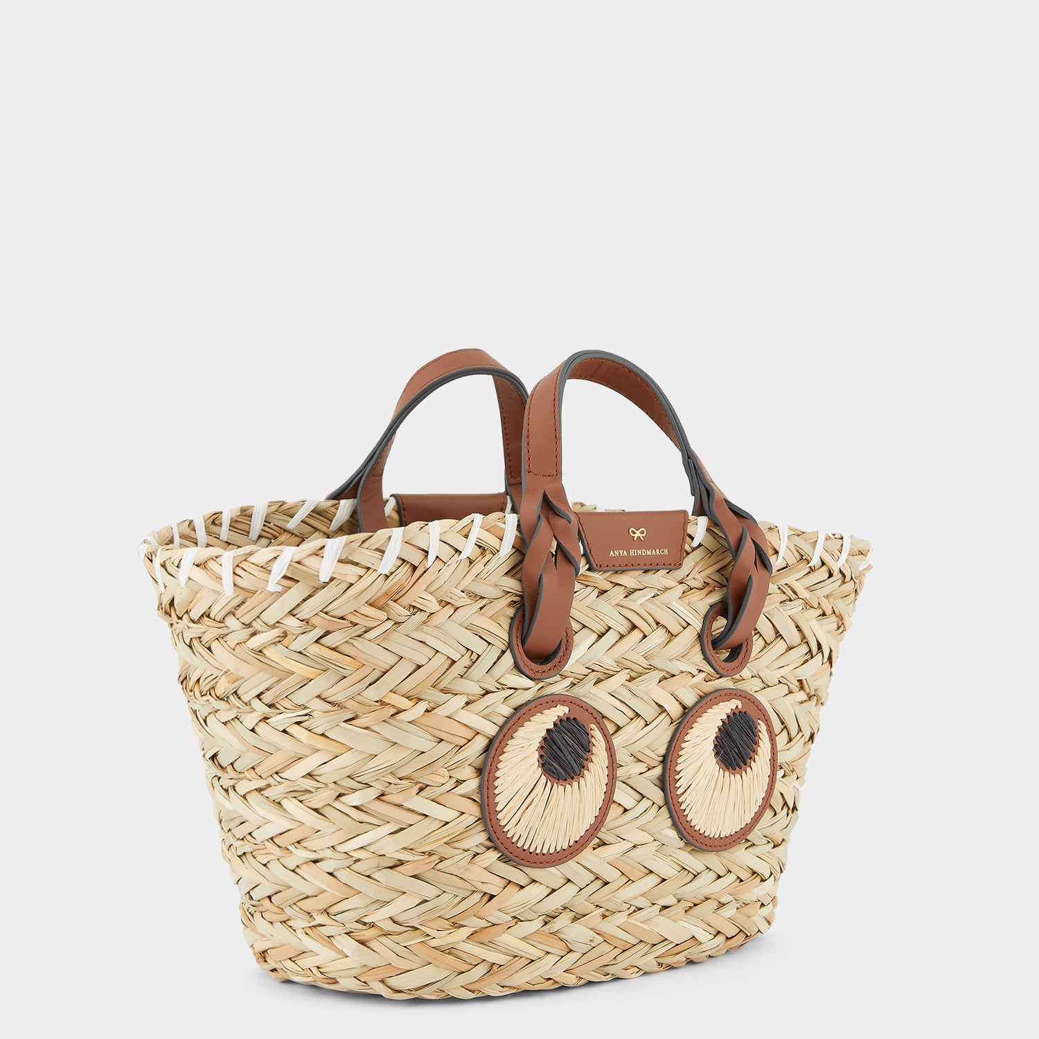 Small Paper Eyes Basket Bag -

                  
                    Seagrass in Natural -
                  

                  Anya Hindmarch UK
