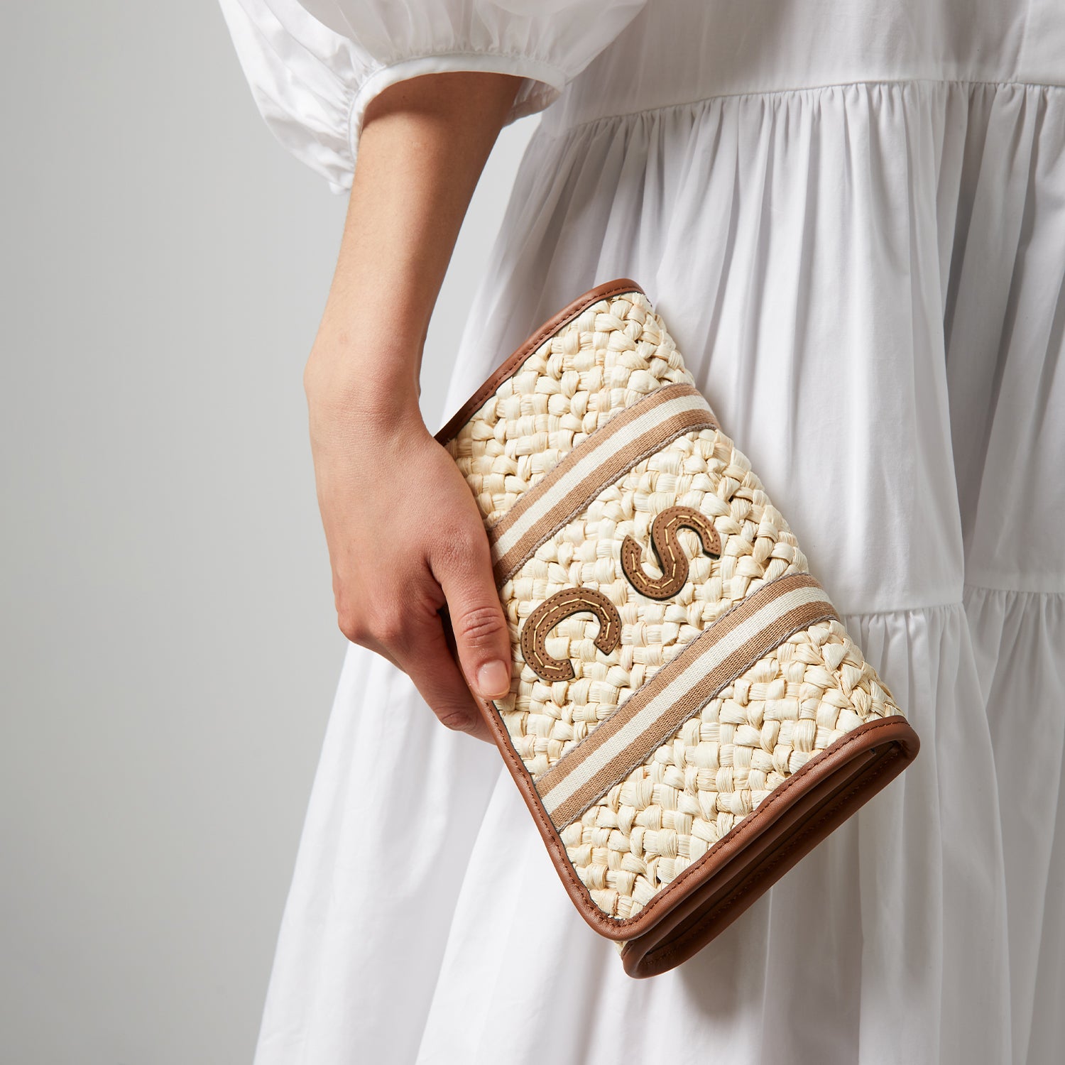 Walton Basket Clutch -

                  
                    Cornhusk in Natural -
                  

                  Anya Hindmarch UK
