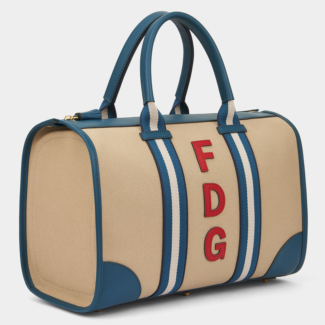 Bespoke Walton Zip Top Handbag -

                  
                    Canvas in Petrol -
                  

                  Anya Hindmarch UK
