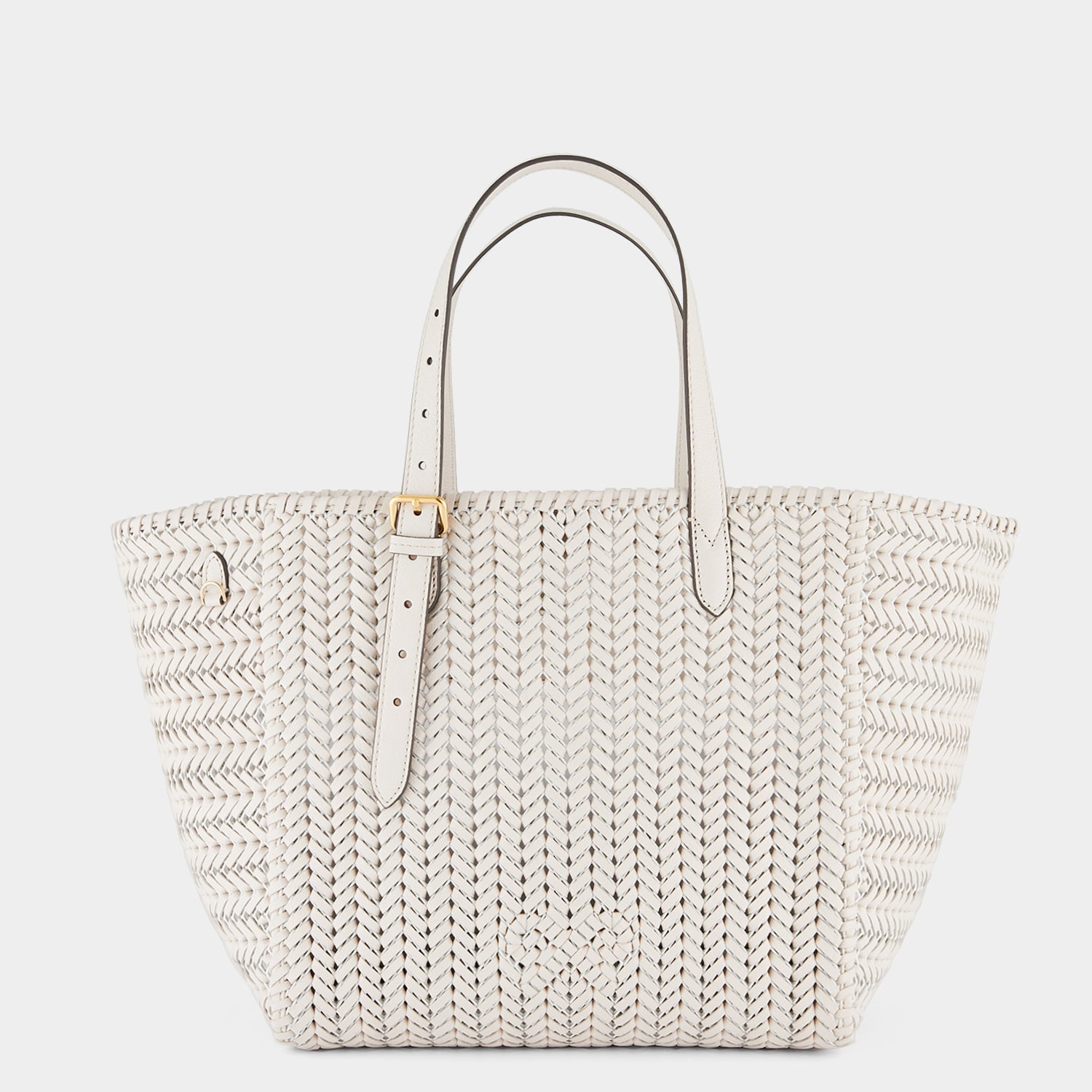 Neeson Square Tote -

                  
                    Capra Leather in Chalk -
                  

                  Anya Hindmarch UK
