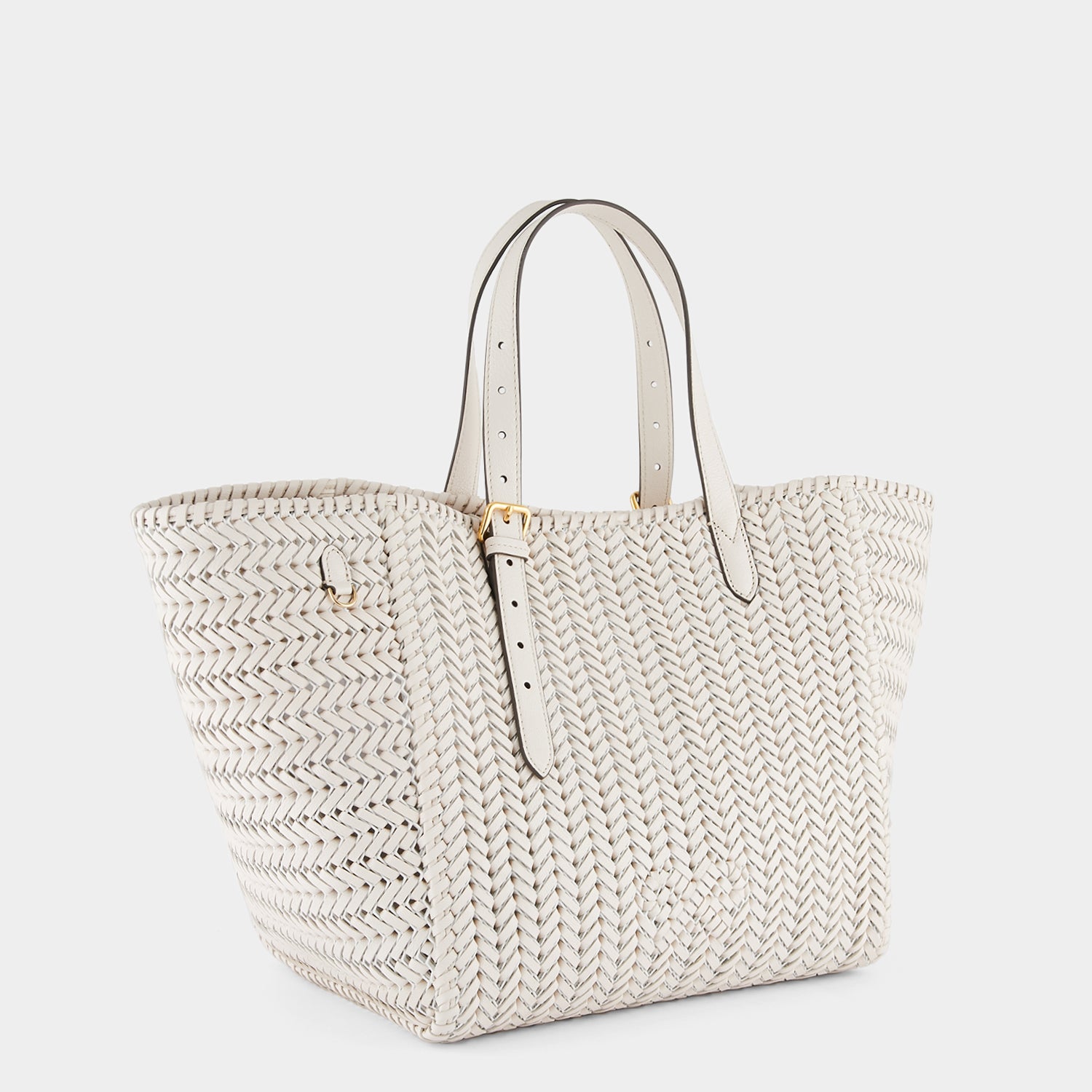 Neeson Square Tote -

                  
                    Capra Leather in Chalk -
                  

                  Anya Hindmarch UK
