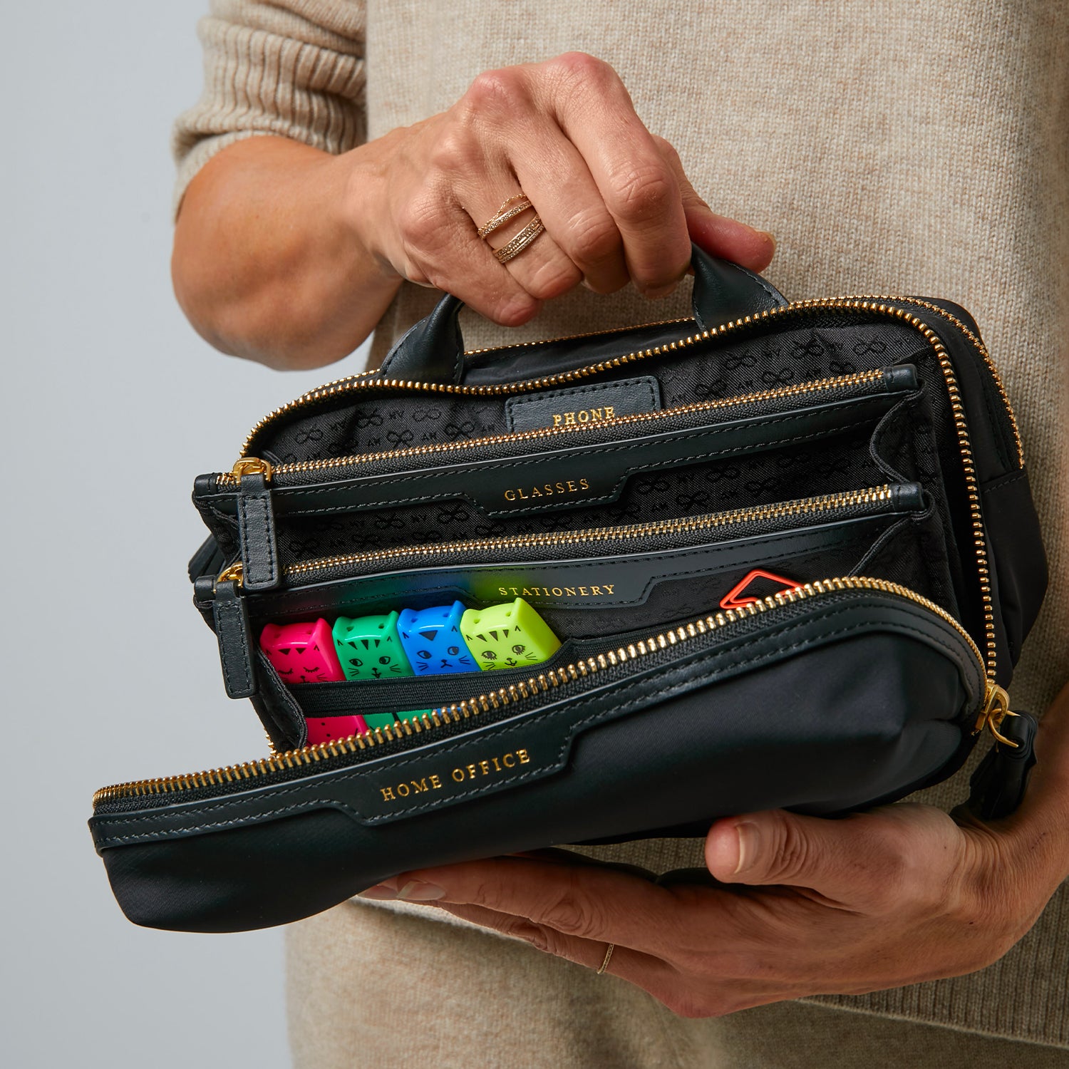 Home Office Pouch -

                  
                    Econyl® Regenerated Nylon in Black -
                  

                  Anya Hindmarch UK
