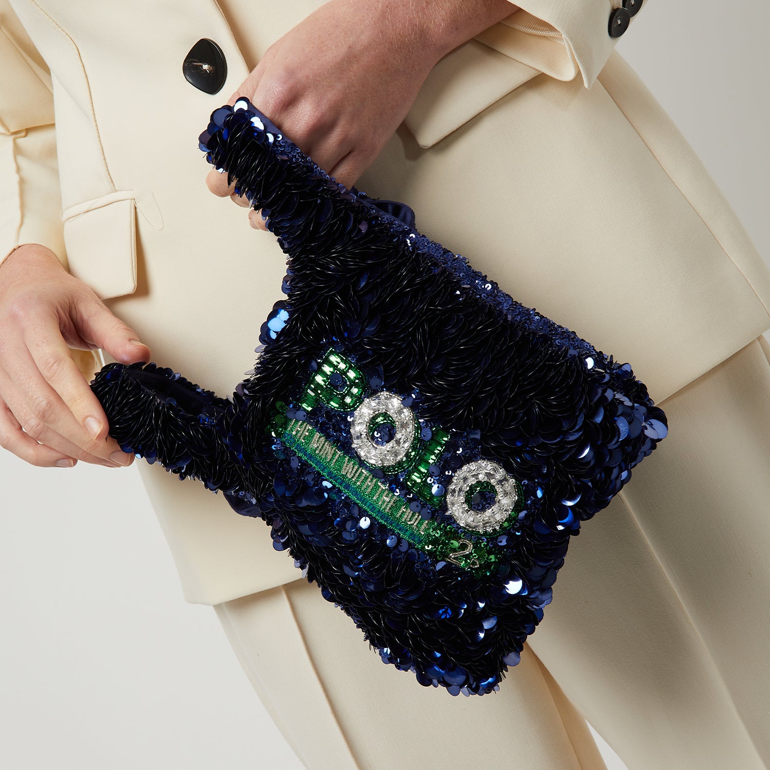 Anya Brands Polo Mini Tote -

                  
                    Sequins in Marine -
                  

                  Anya Hindmarch UK
