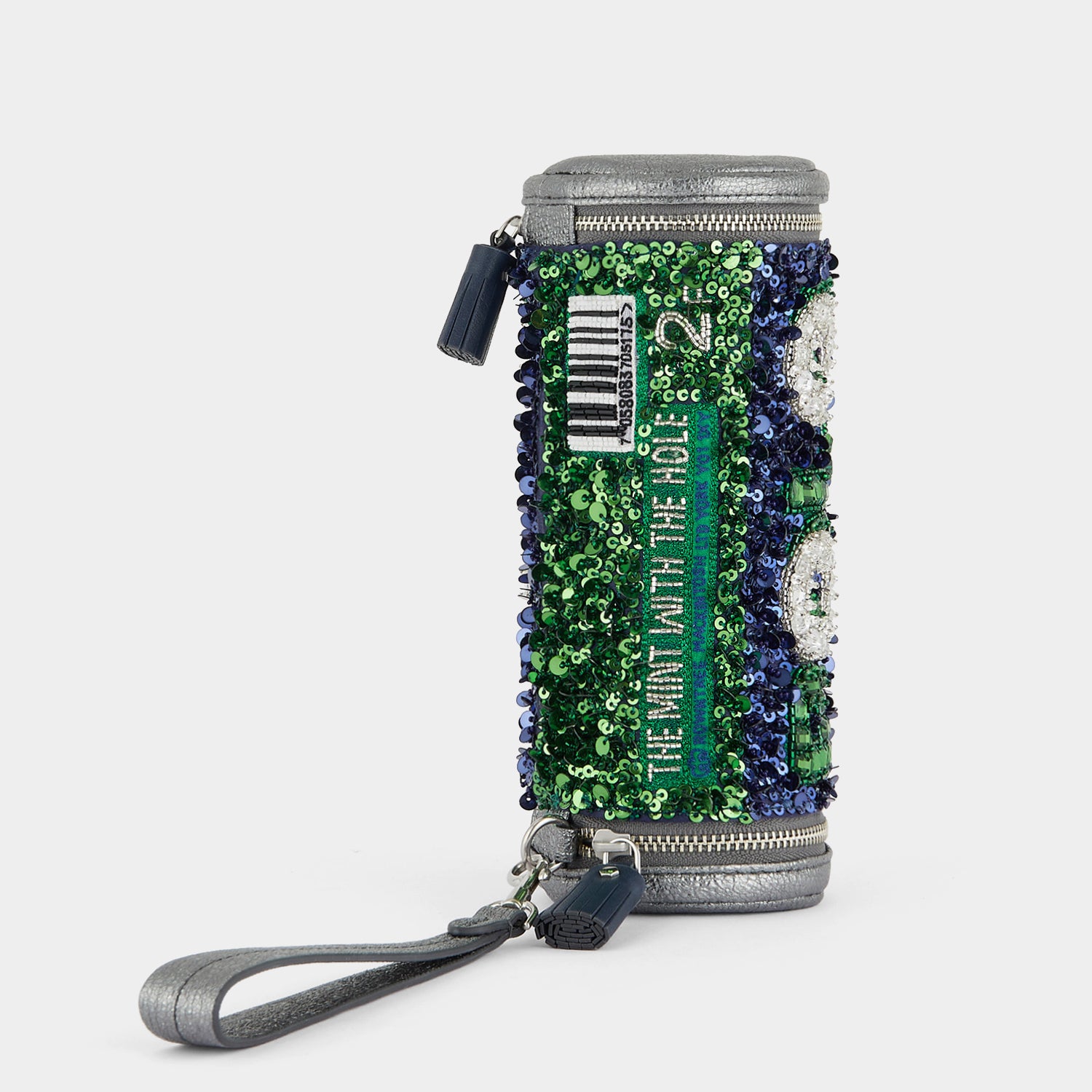 Anya Brands Polo Clutch -

                  
                    Sequins in Marine -
                  

                  Anya Hindmarch UK
