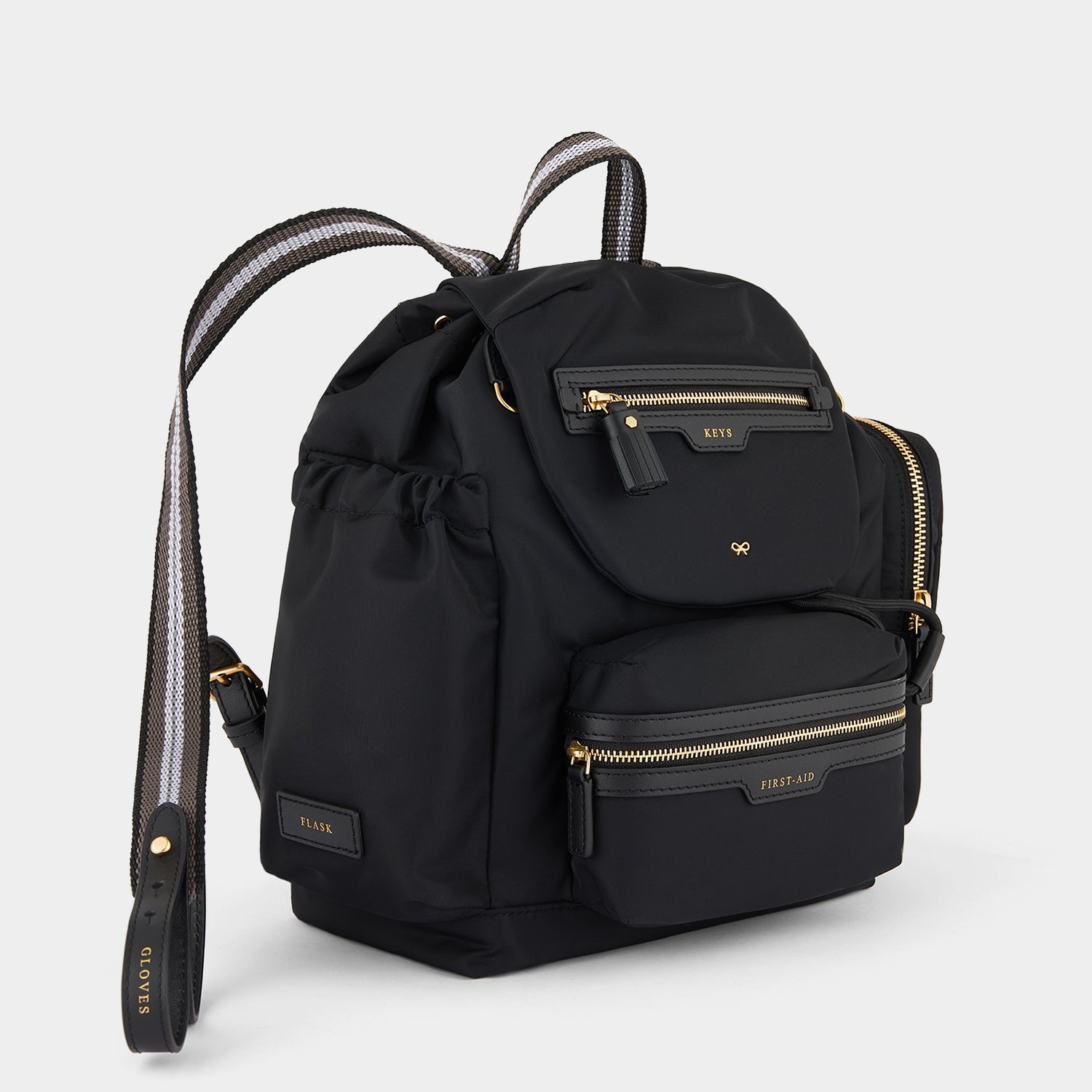 Walking Backpack -

                  
                    Econyl® Regenerated Nylon in Black -
                  

                  Anya Hindmarch UK
