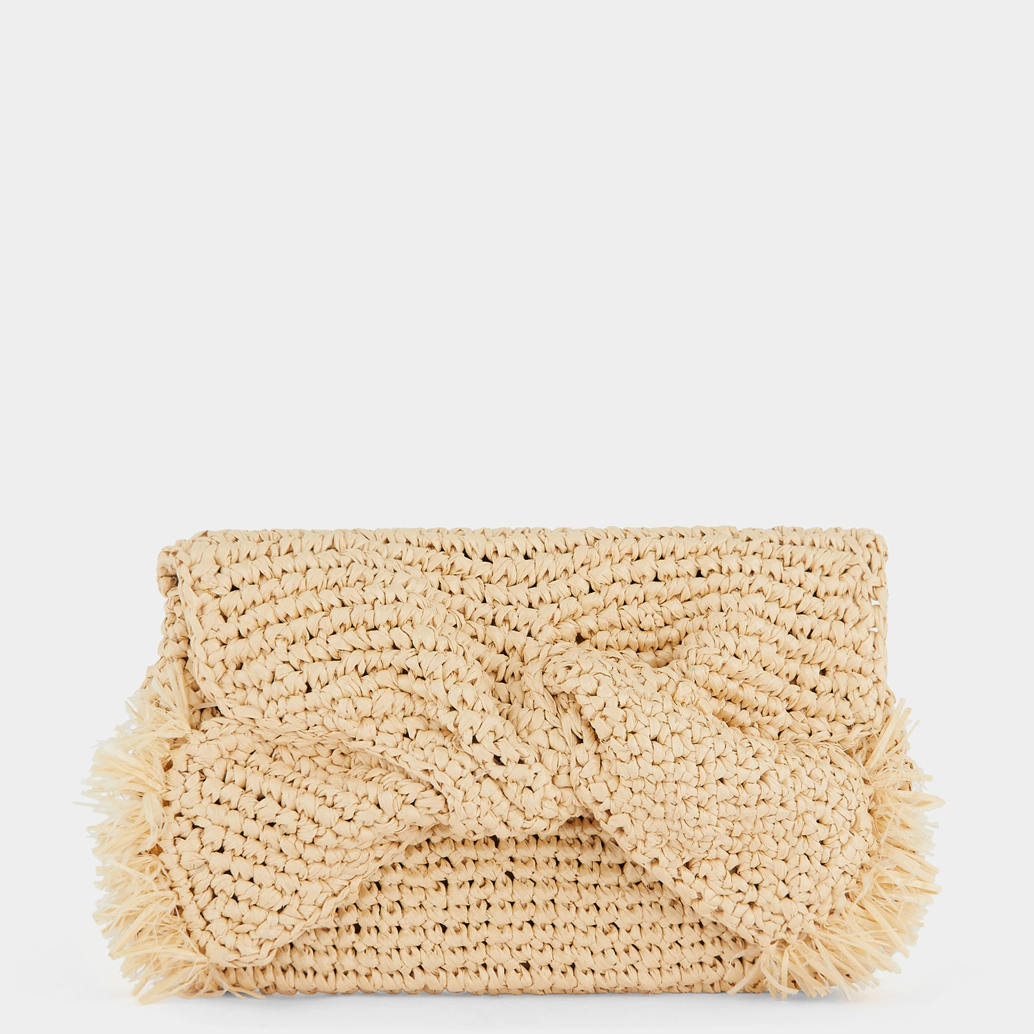 Raffia Bow Clutch -

                  
                    Raffia in Natural -
                  

                  Anya Hindmarch UK
