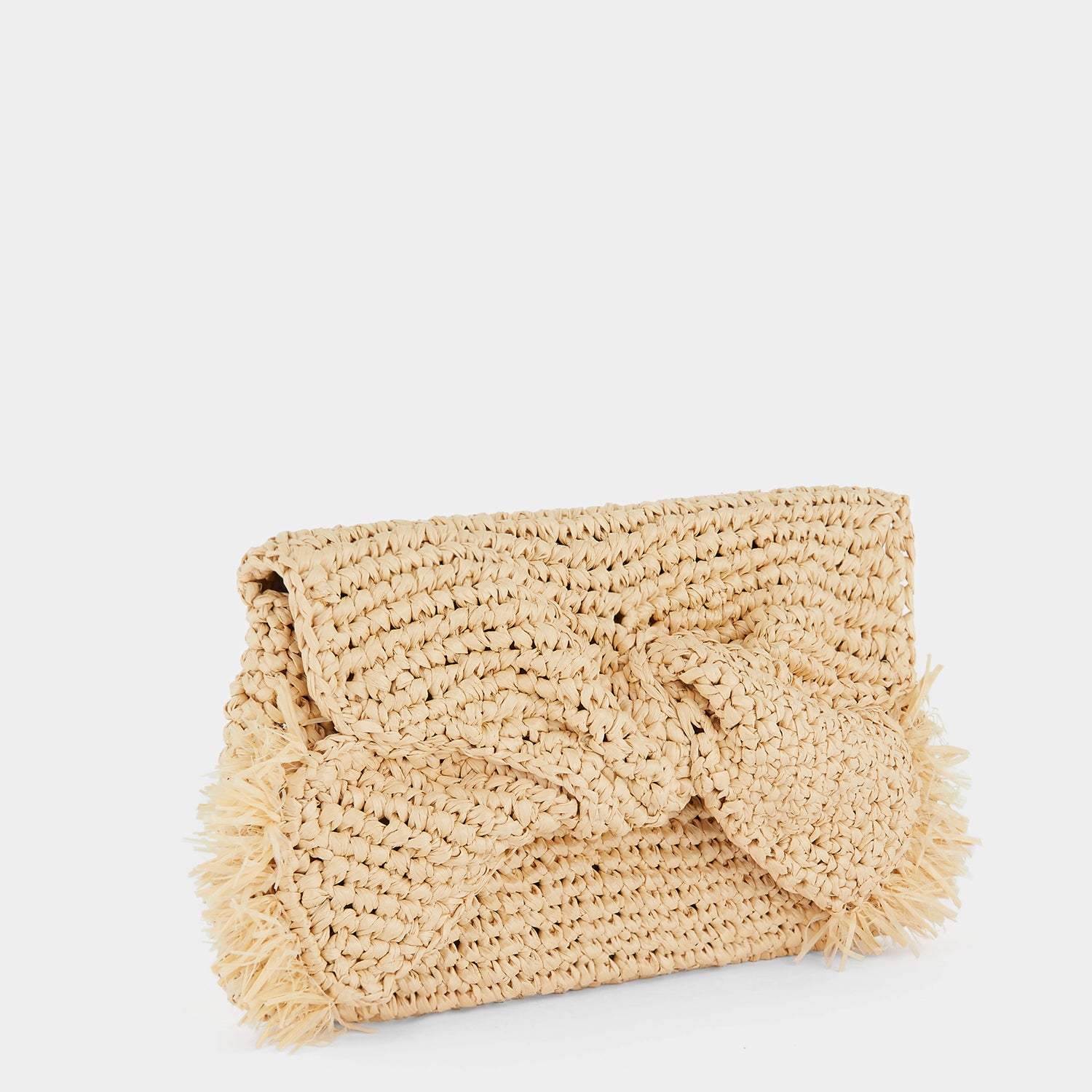 Raffia Bow Clutch -

                  
                    Raffia in Natural -
                  

                  Anya Hindmarch UK
