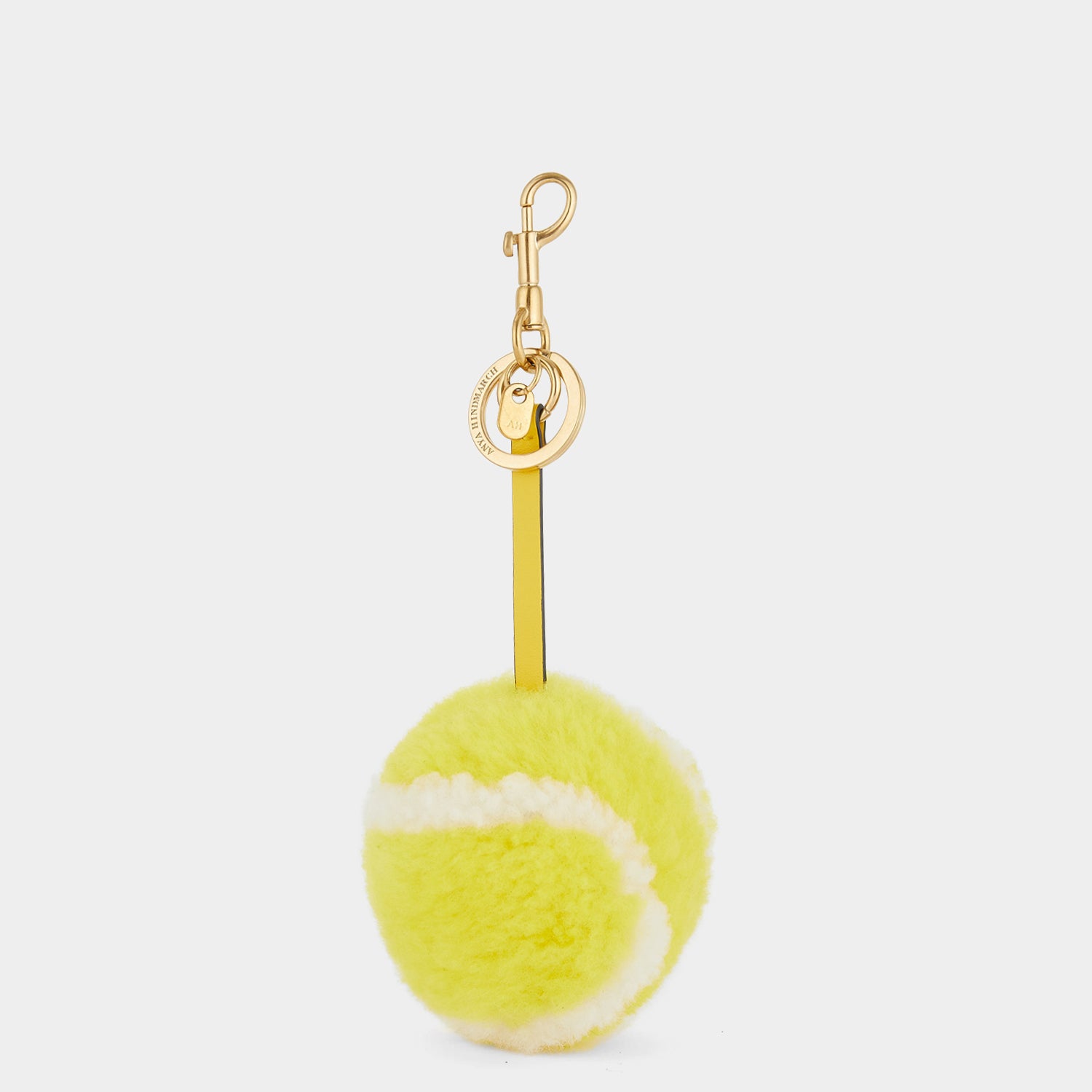 Tennis Charm -

                  
                    Shearling in Bright Lemon -
                  

                  Anya Hindmarch UK

