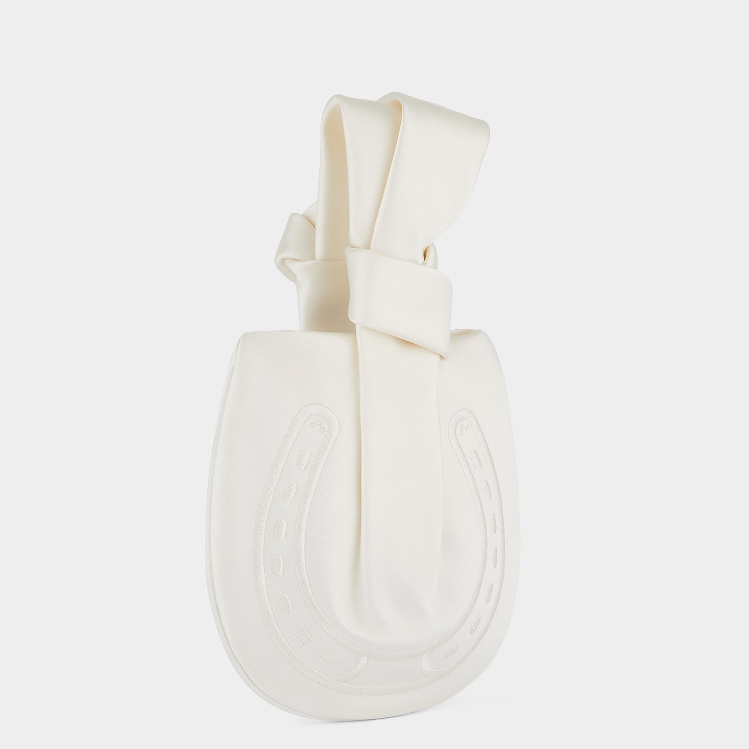 Tie the Knot Clutch -

                  
                    Double Satin in Ivory -
                  

                  Anya Hindmarch UK
