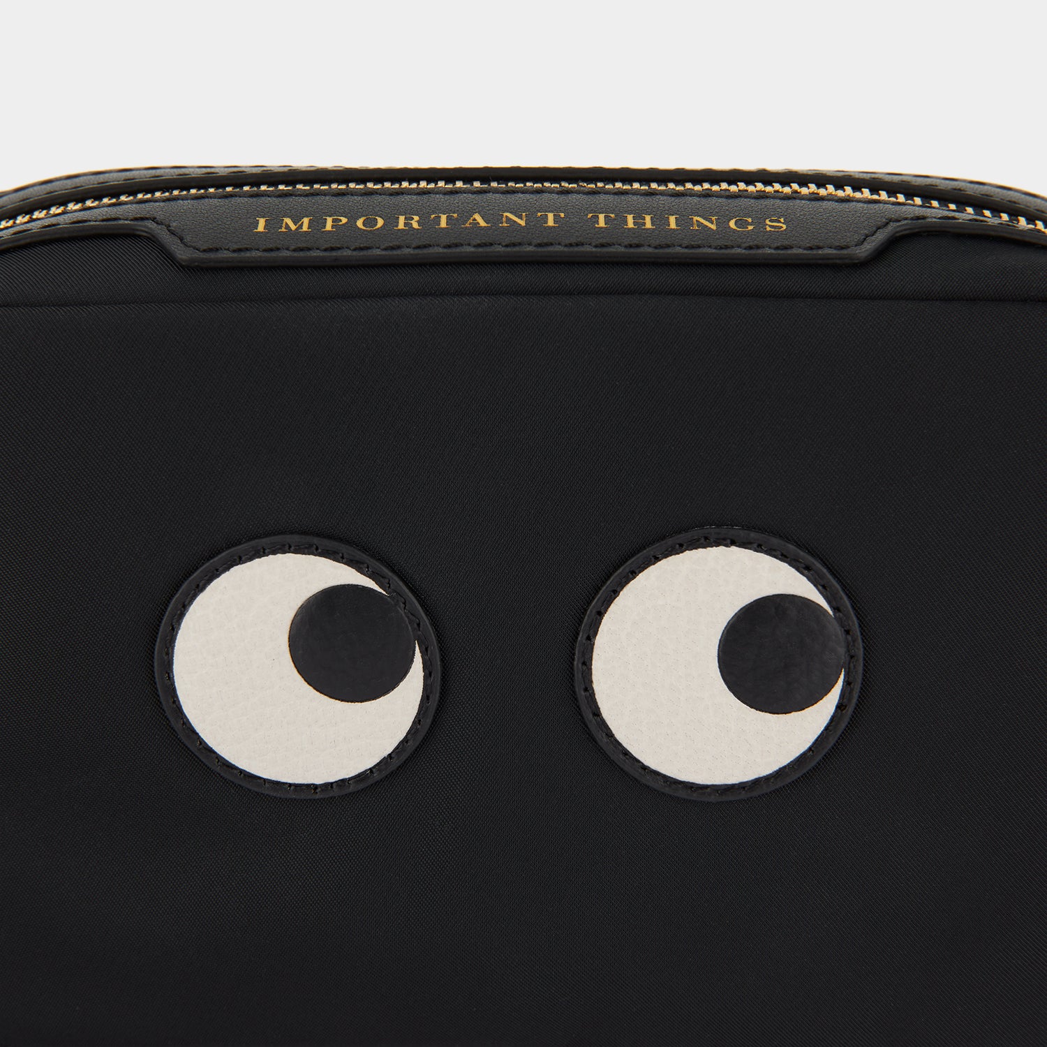 Eyes Important Things Pouch -

                  
                    ECONYL® Regenerated Nylon in Black -
                  

                  Anya Hindmarch UK
