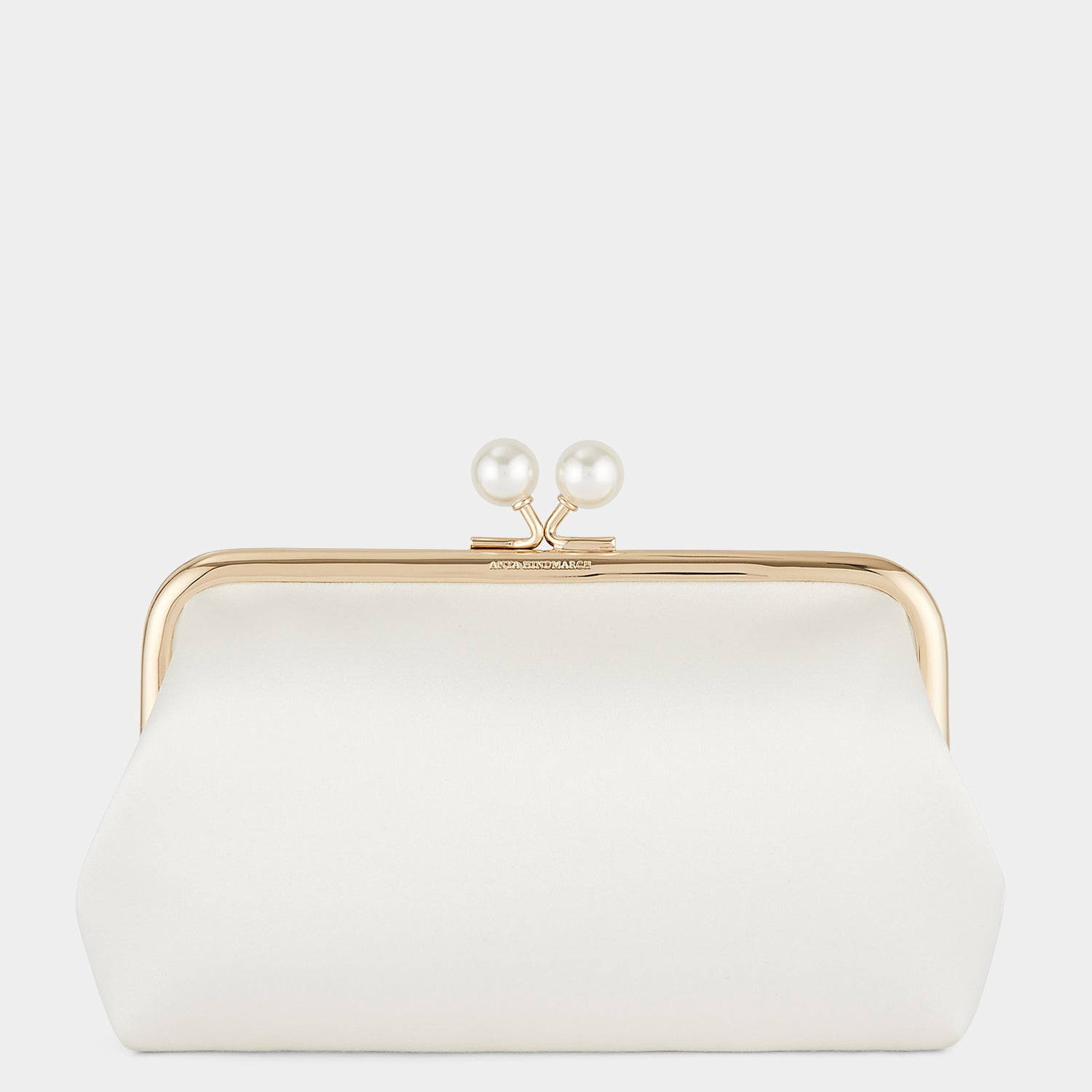 Maud Pearls Clutch -

                  
                    Recycled Satin in Ivory -
                  

                  Anya Hindmarch UK
