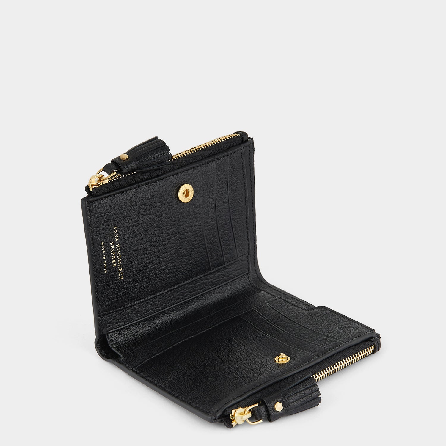 Small Double Zip Wallet -

                  
                    Capra in Black -
                  

                  Anya Hindmarch UK
