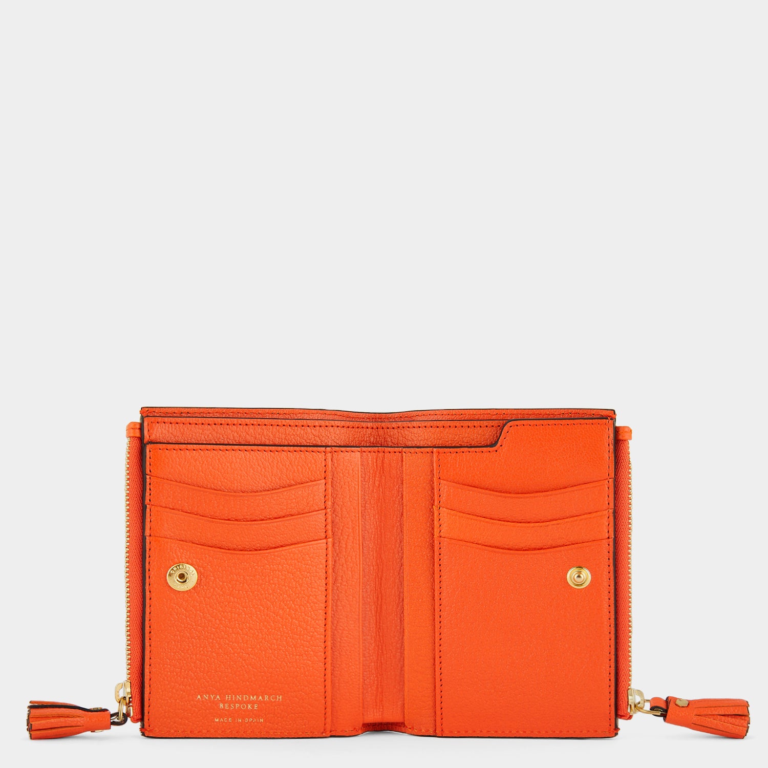 Small Double Zip Wallet -

                  
                    Capra in Clementine -
                  

                  Anya Hindmarch UK
