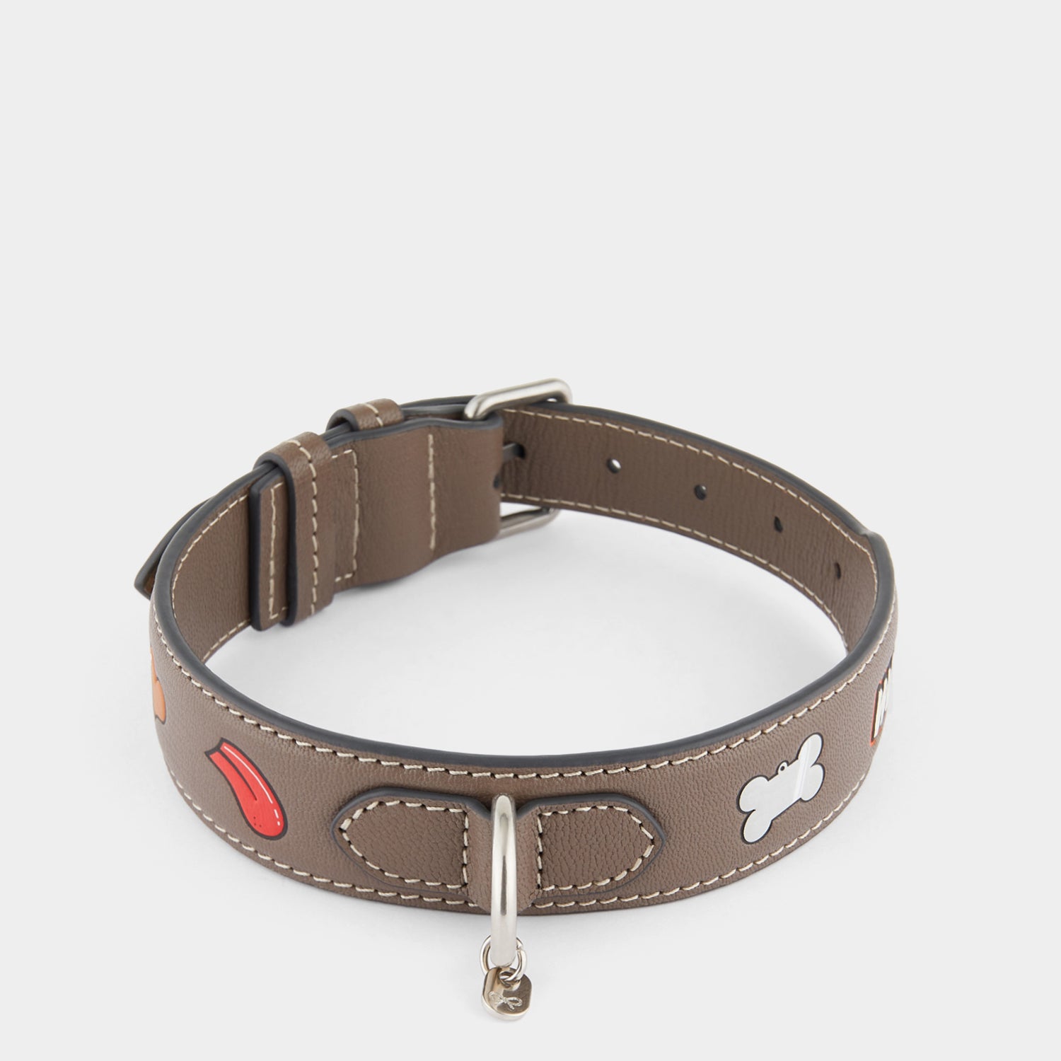 Large Dog Collar -

                  
                    Grainy Capra in Medium Grey -
                  

                  Anya Hindmarch UK
