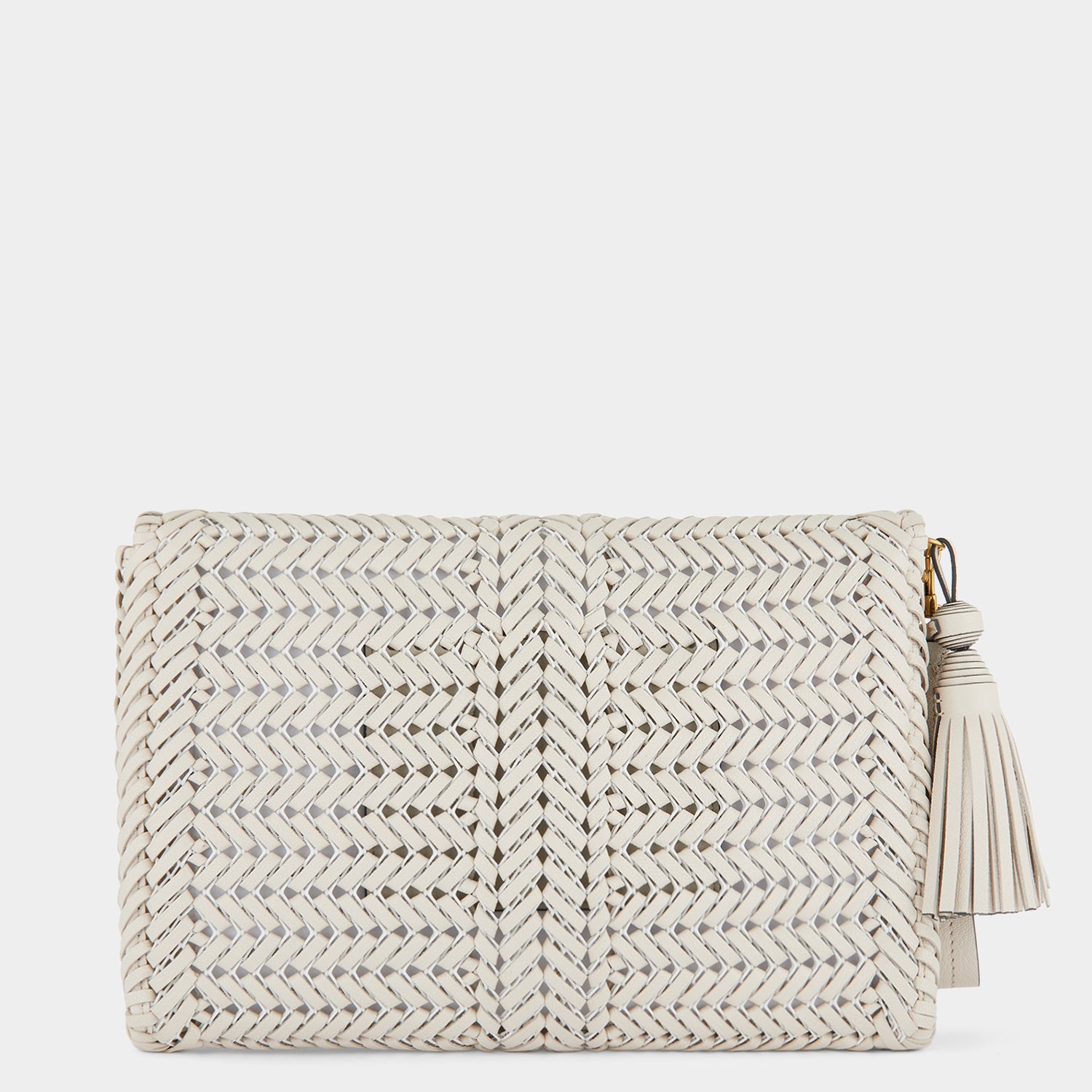 Neeson Tassel Clutch Large -

                  
                    Capra in Chalk -
                  

                  Anya Hindmarch UK
