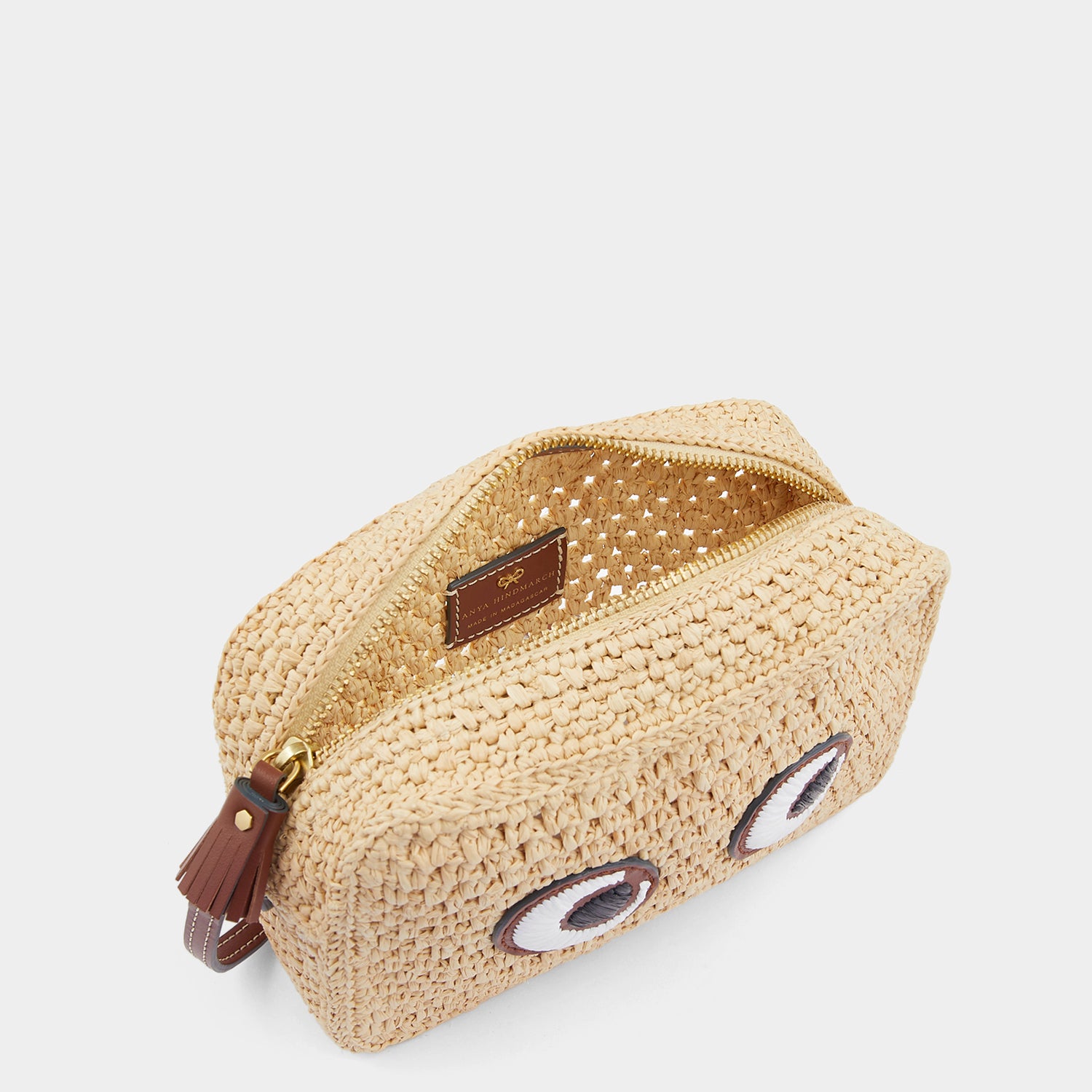 Raffia Eyes Cross-body -

                  
                    Raffia in Natural -
                  

                  Anya Hindmarch UK
