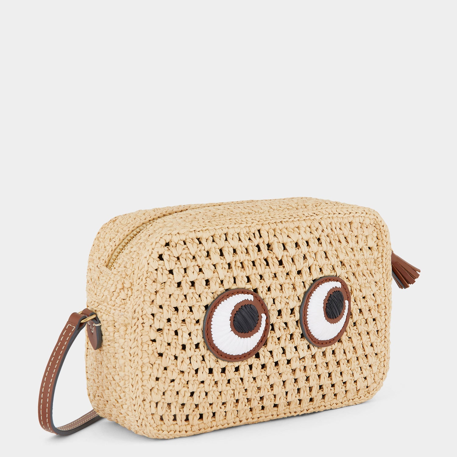 Raffia Eyes Cross-body -

                  
                    Raffia in Natural -
                  

                  Anya Hindmarch UK
