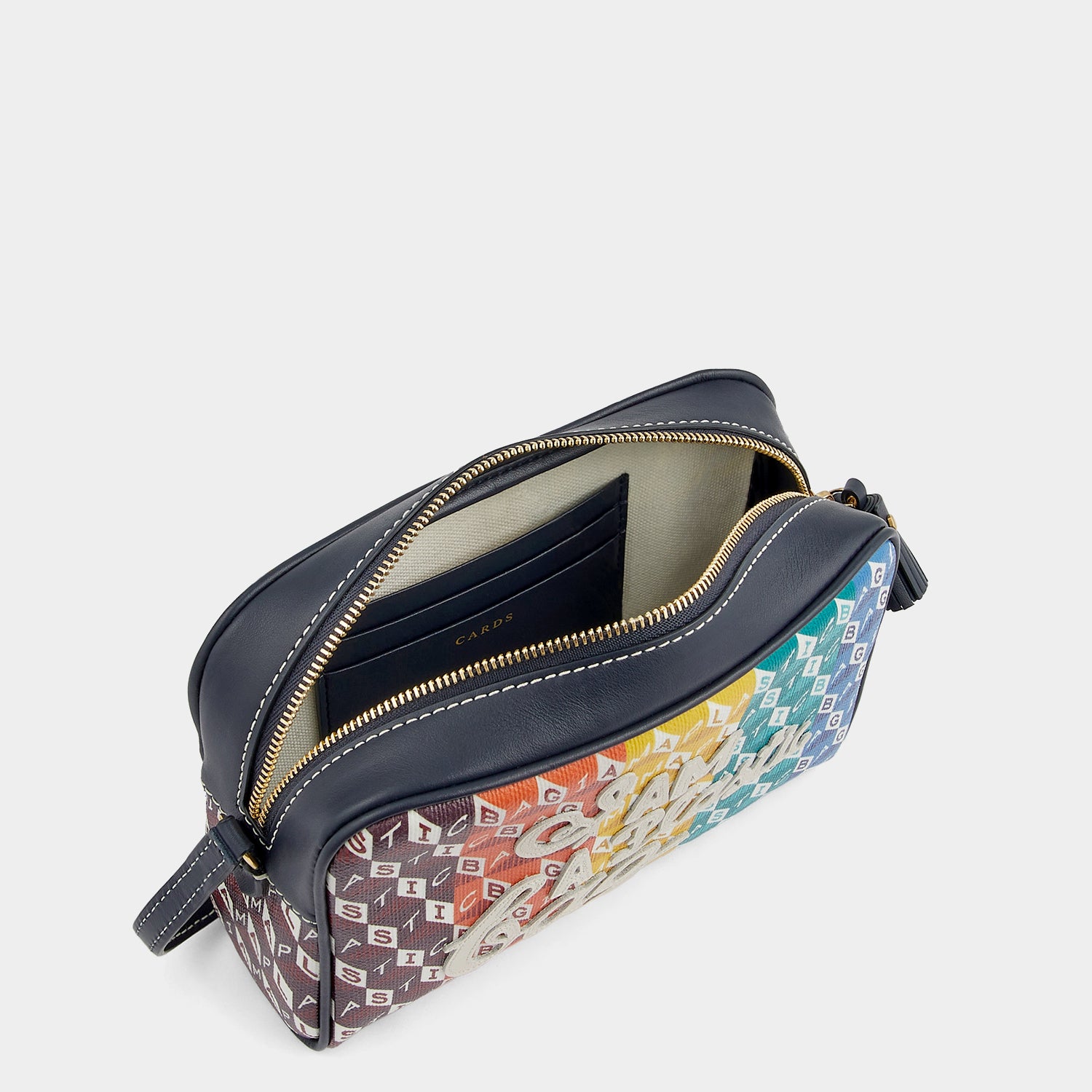I Am A Plastic Bag Cross-body -

                  
                    Recycled Canvas in Rainbow -
                  

                  Anya Hindmarch UK
