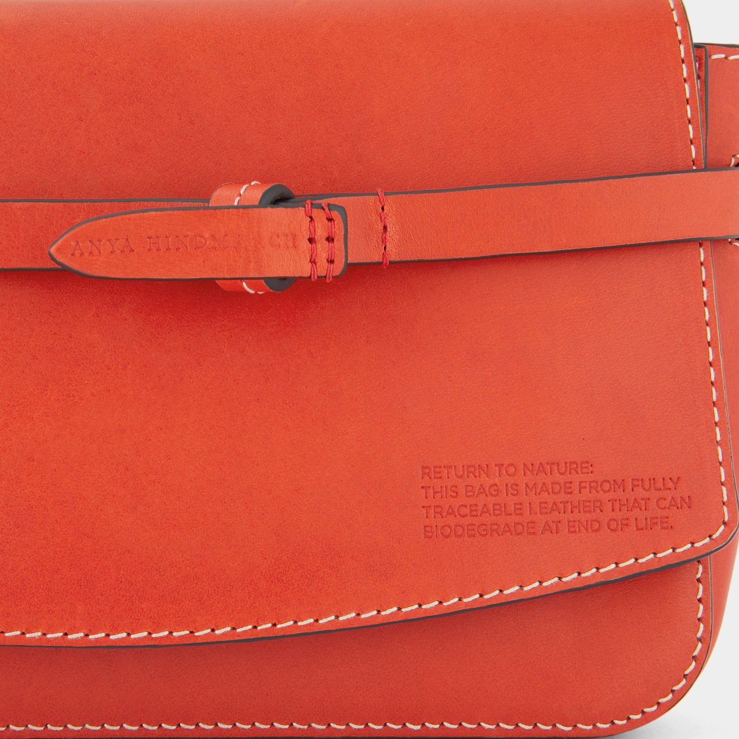 Return to Nature Clutch -

                  
                    Compostable Leather in Flame Red -
                  

                  Anya Hindmarch UK
