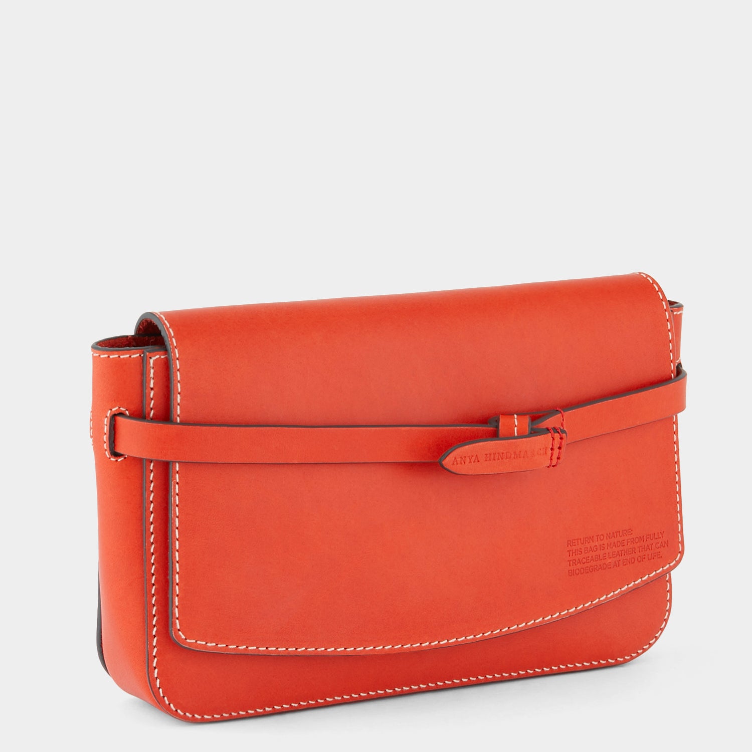 Return to Nature Clutch -

                  
                    Compostable Leather in Flame Red -
                  

                  Anya Hindmarch UK
