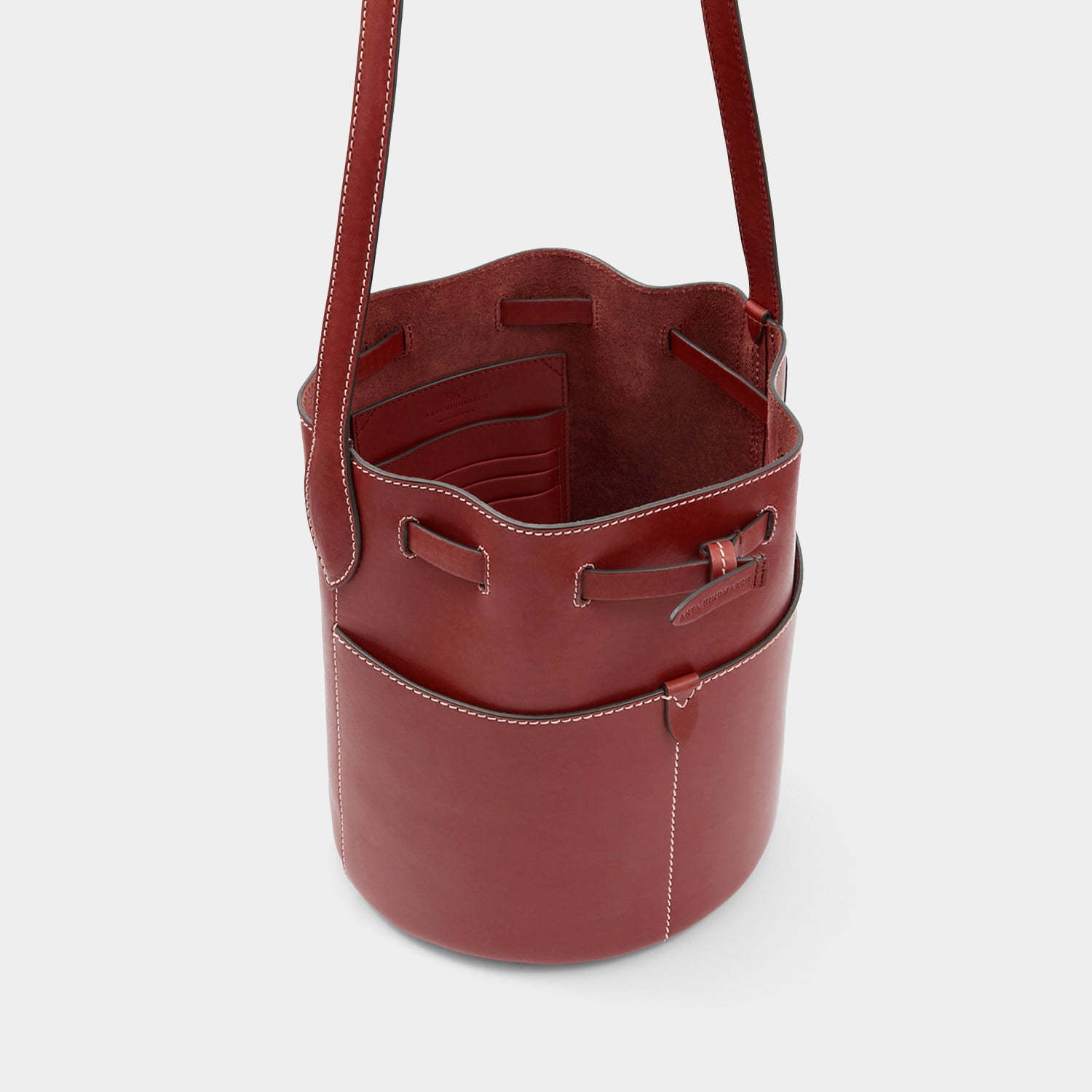 Return to Nature Small Bucket Bag -

                  
                    Compostable Leather in Rosewood -
                  

                  Anya Hindmarch UK
