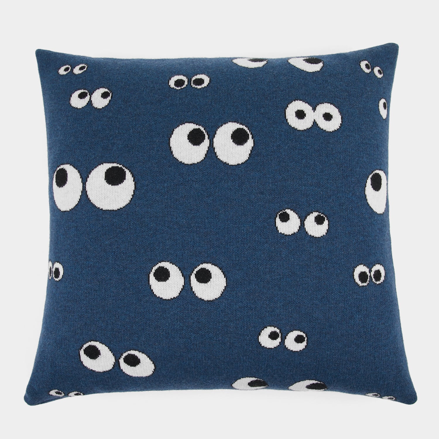 All Over Eyes Cushion -

                  
                    Lambswool in Petrol -
                  

                  Anya Hindmarch UK
