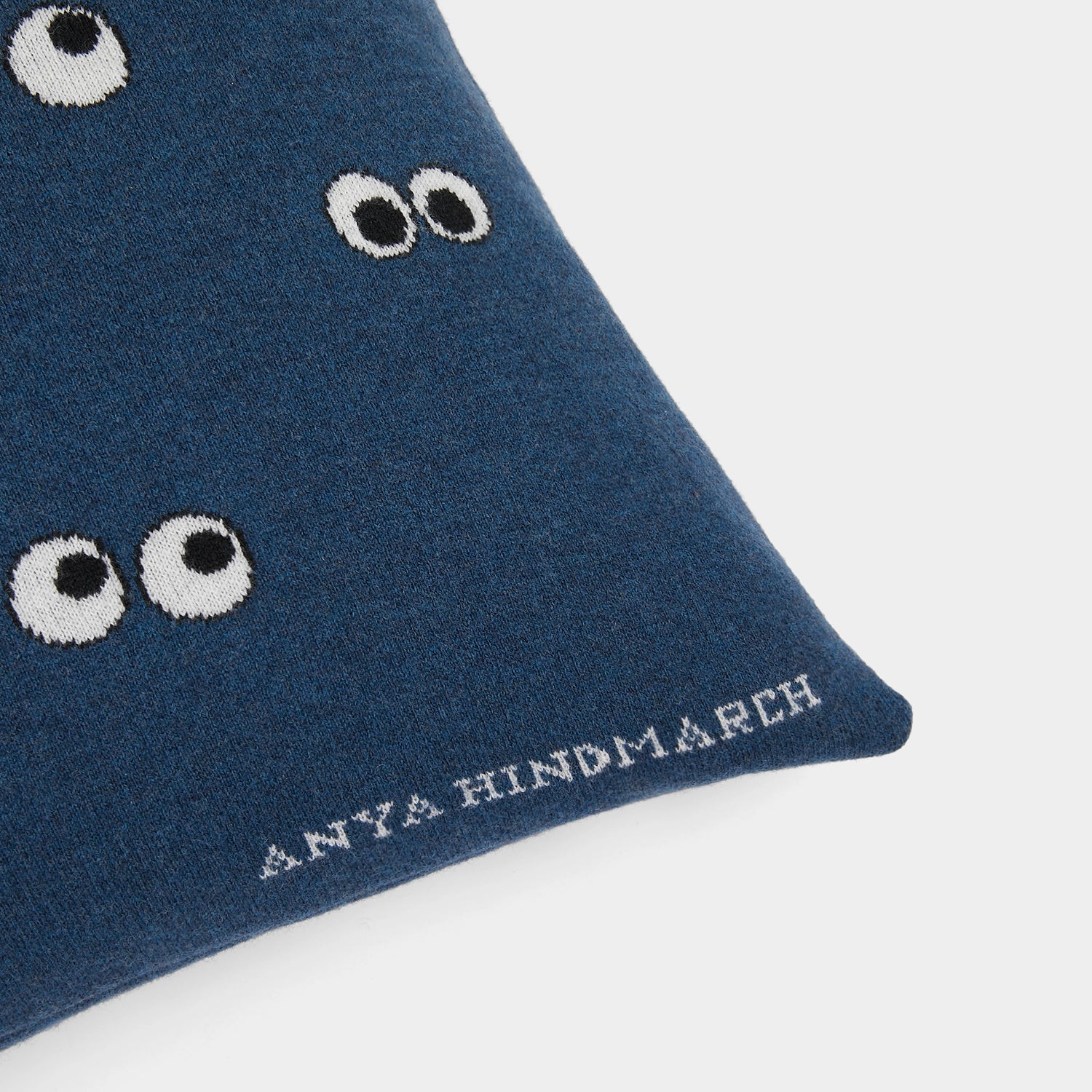 All Over Eyes Cushion -

                  
                    Lambswool in Petrol -
                  

                  Anya Hindmarch UK
