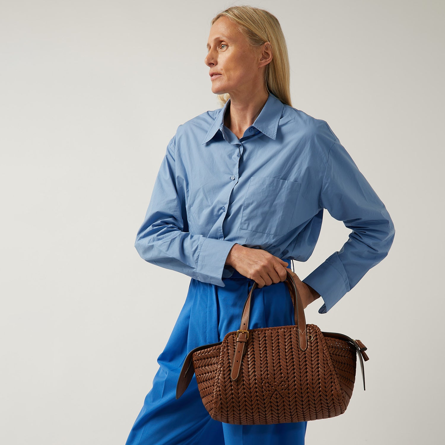 Neeson Zip Top Bag -

                  
                    Shiny Capra Leather in Cedar -
                  

                  Anya Hindmarch UK
