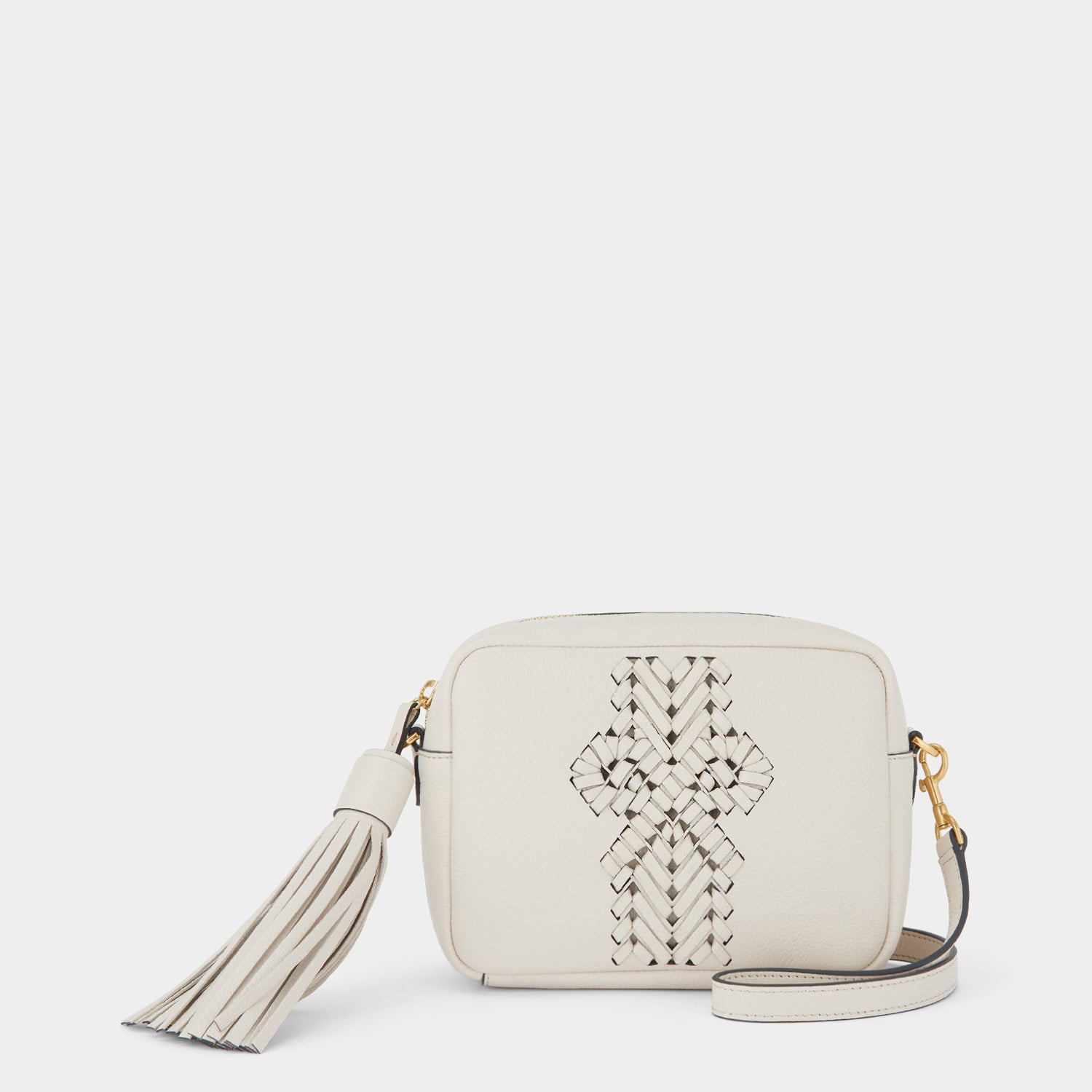 Neeson Tassel Cross-body -

                  
                    Capra Leather in Chalk -
                  

                  Anya Hindmarch UK
