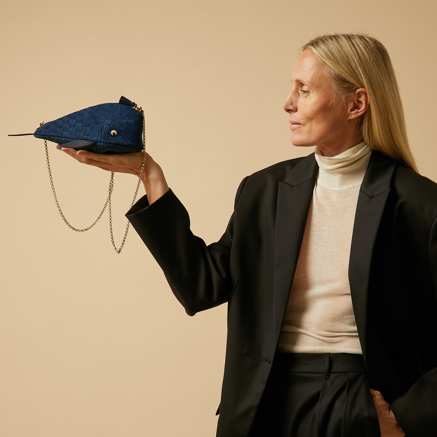 Whale Velvet Cross-body -

                  
                    Velvet in Marine -
                  

                  Anya Hindmarch UK
