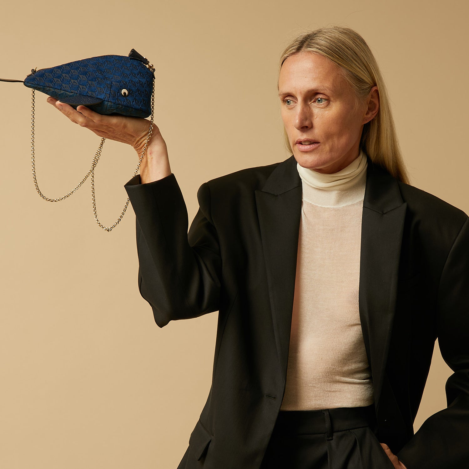 Whale Velvet Cross-body -

                  
                    Velvet in Marine -
                  

                  Anya Hindmarch UK
