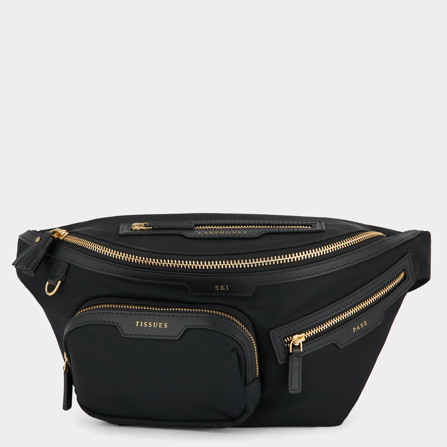 Ski Bum Bag -

                  
                    ECONYL® Regenerated Nylon in Black -
                  

                  Anya Hindmarch UK

