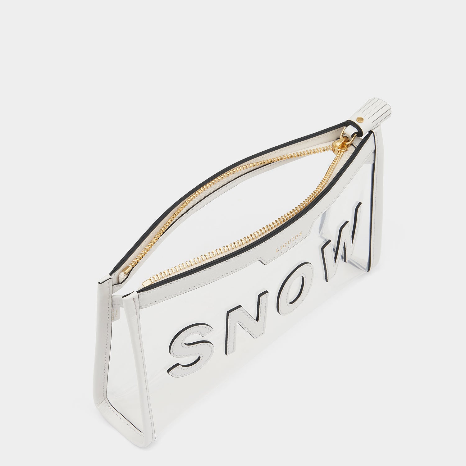 Snow Liquids Pouch -

                  
                    Capra in Clear/Chalk -
                  

                  Anya Hindmarch UK

