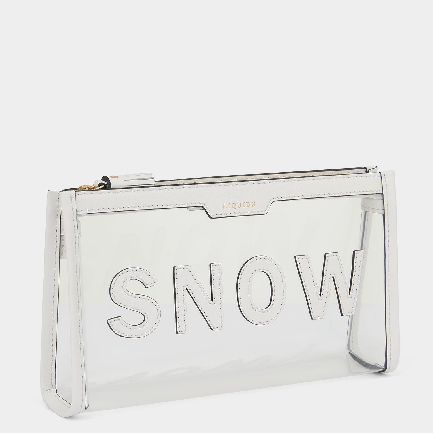 Snow Liquids Pouch -

                  
                    Capra in Clear/Chalk -
                  

                  Anya Hindmarch UK
