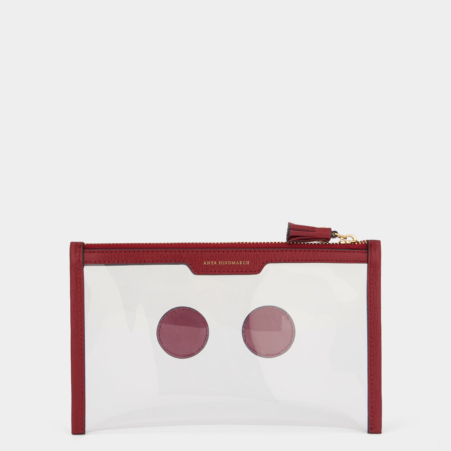 Eyes Keep Safe Pouch -

                  
                    Capra Leather in Vampire Red -
                  

                  Anya Hindmarch UK
