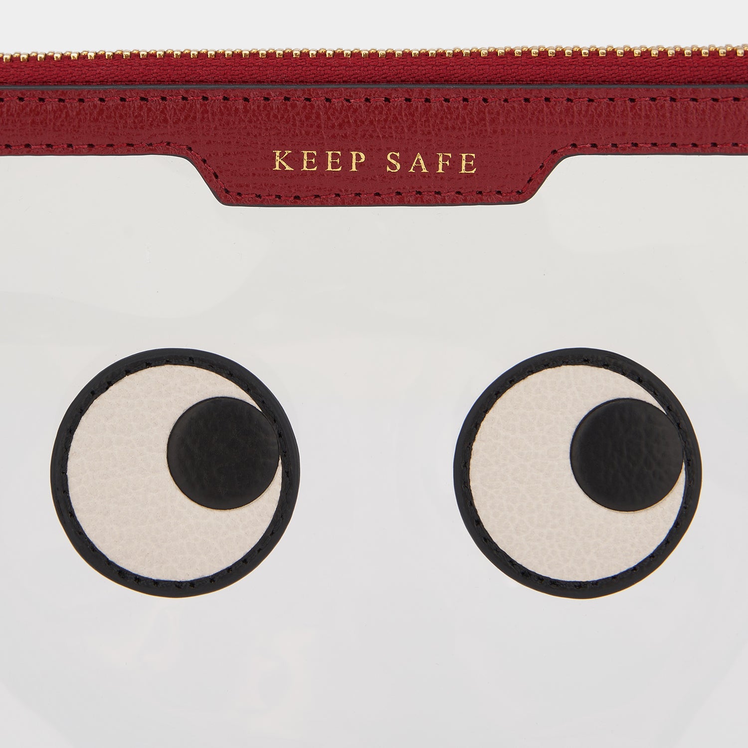Eyes Keep Safe Pouch -

                  
                    Capra Leather in Vampire Red -
                  

                  Anya Hindmarch UK

