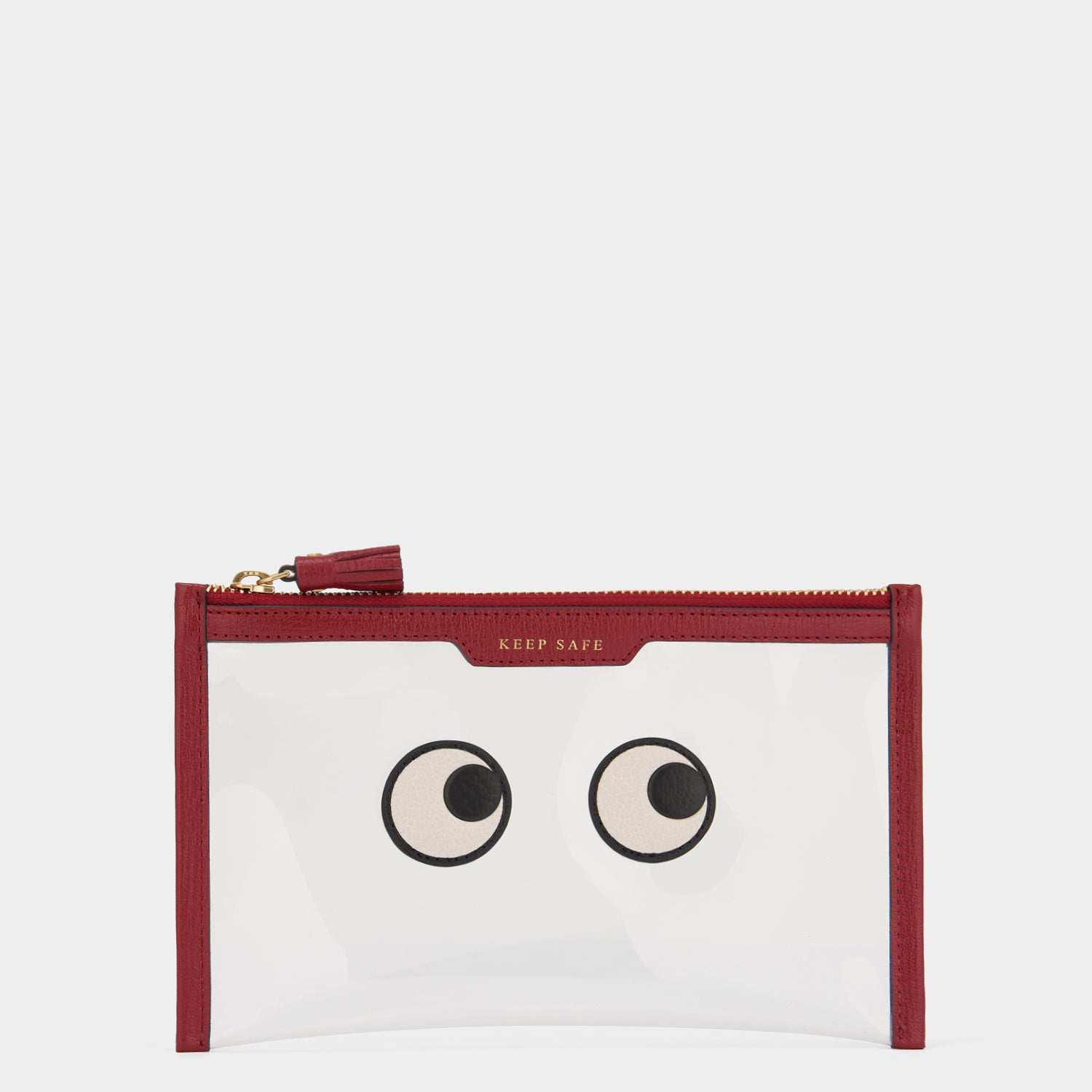 Eyes Keep Safe Pouch -

                  
                    Capra Leather in Vampire Red -
                  

                  Anya Hindmarch UK
