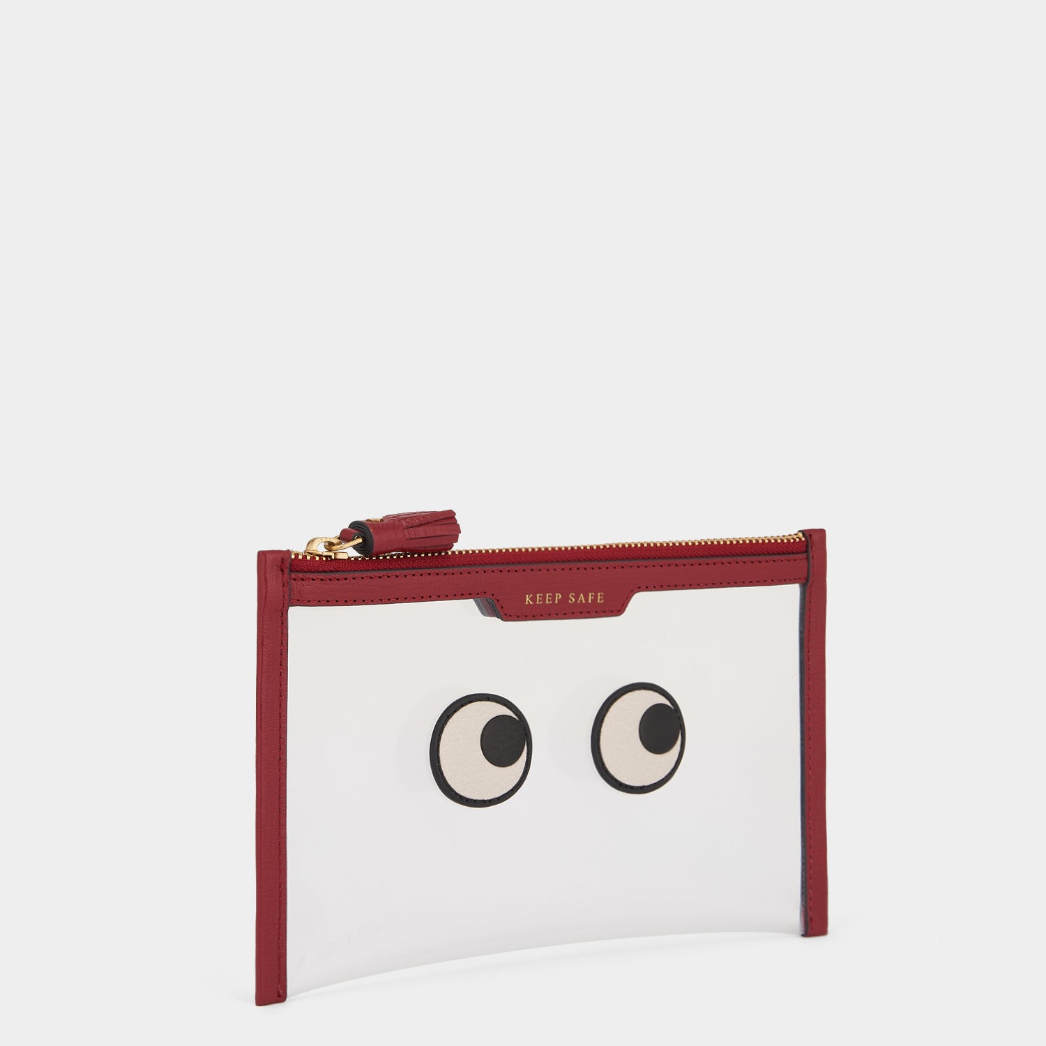 Eyes Keep Safe Pouch -

                  
                    Capra Leather in Vampire Red -
                  

                  Anya Hindmarch UK
