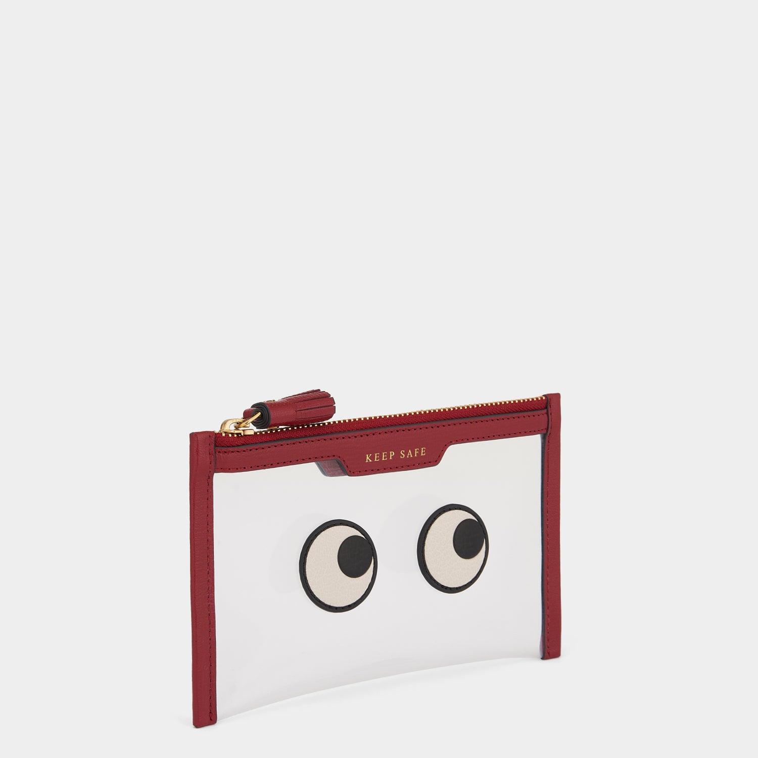 Small Eyes Keep Safe Pouch -

                  
                    Capra Leather in Vampire Red -
                  

                  Anya Hindmarch UK
