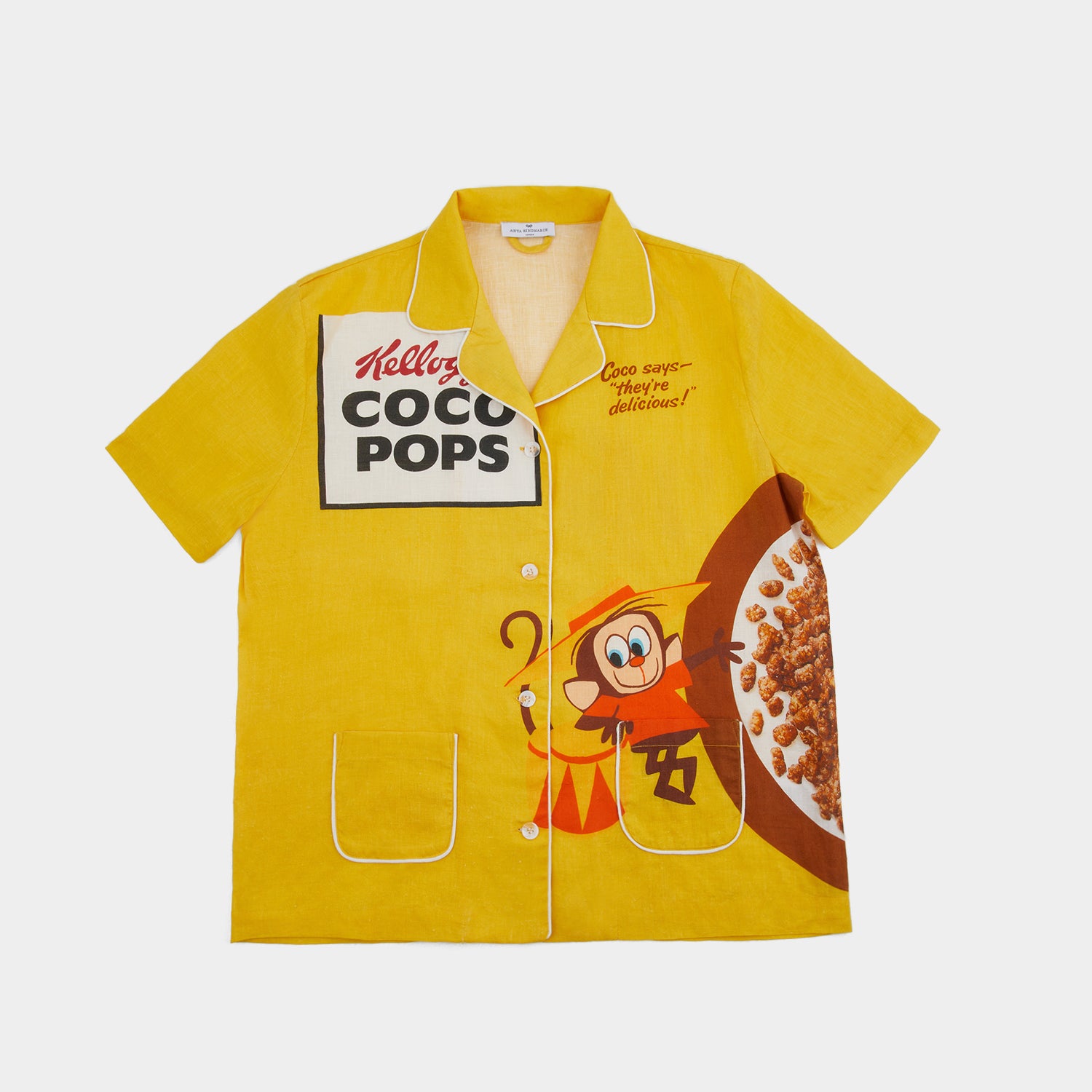 Anya Brands Coco Pops Short Pyjamas -

                  
                    Linen in Yellow -
                  

                  Anya Hindmarch UK
