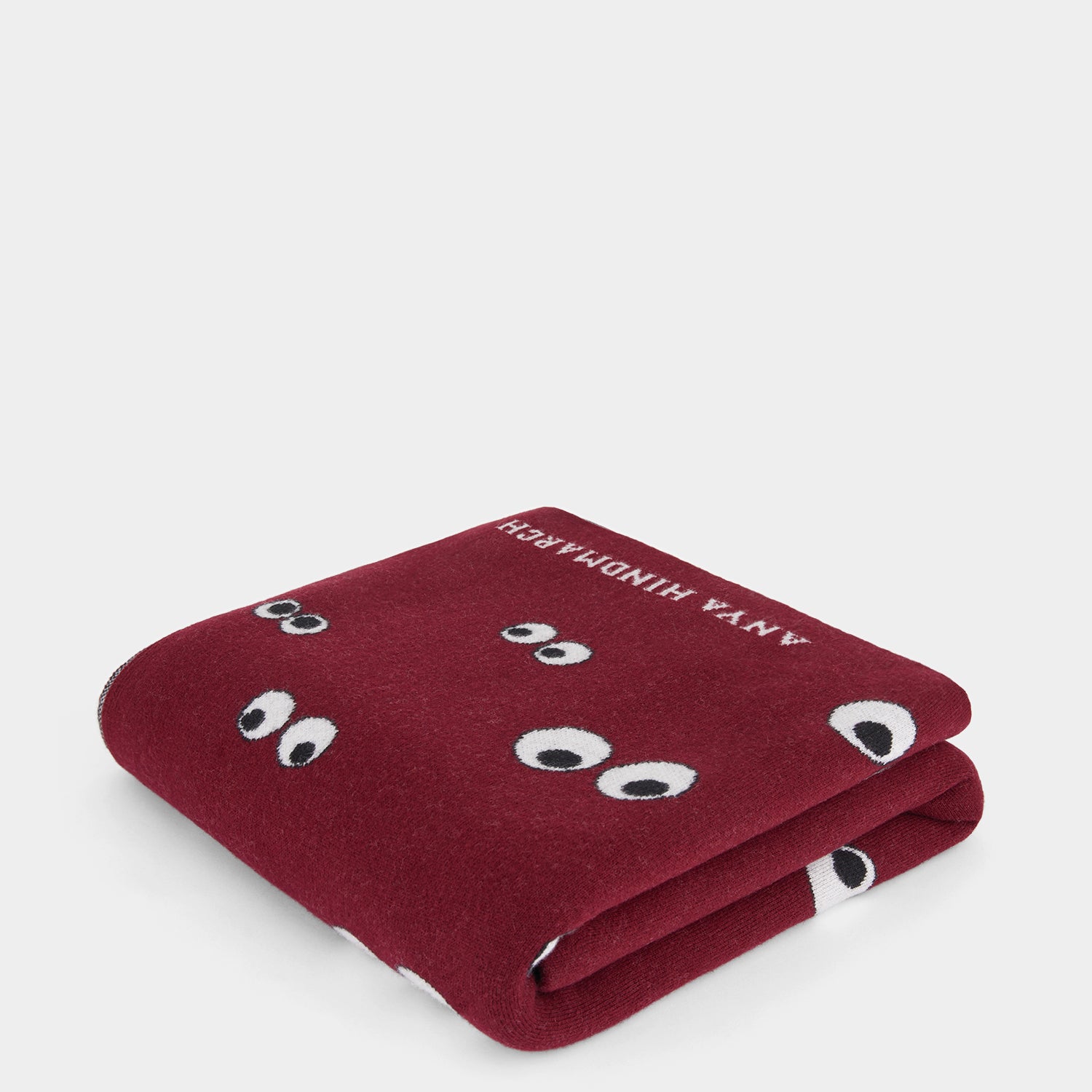 All Over Eyes Blanket -

                  
                    Lambswool in Medium Red -
                  

                  Anya Hindmarch UK
