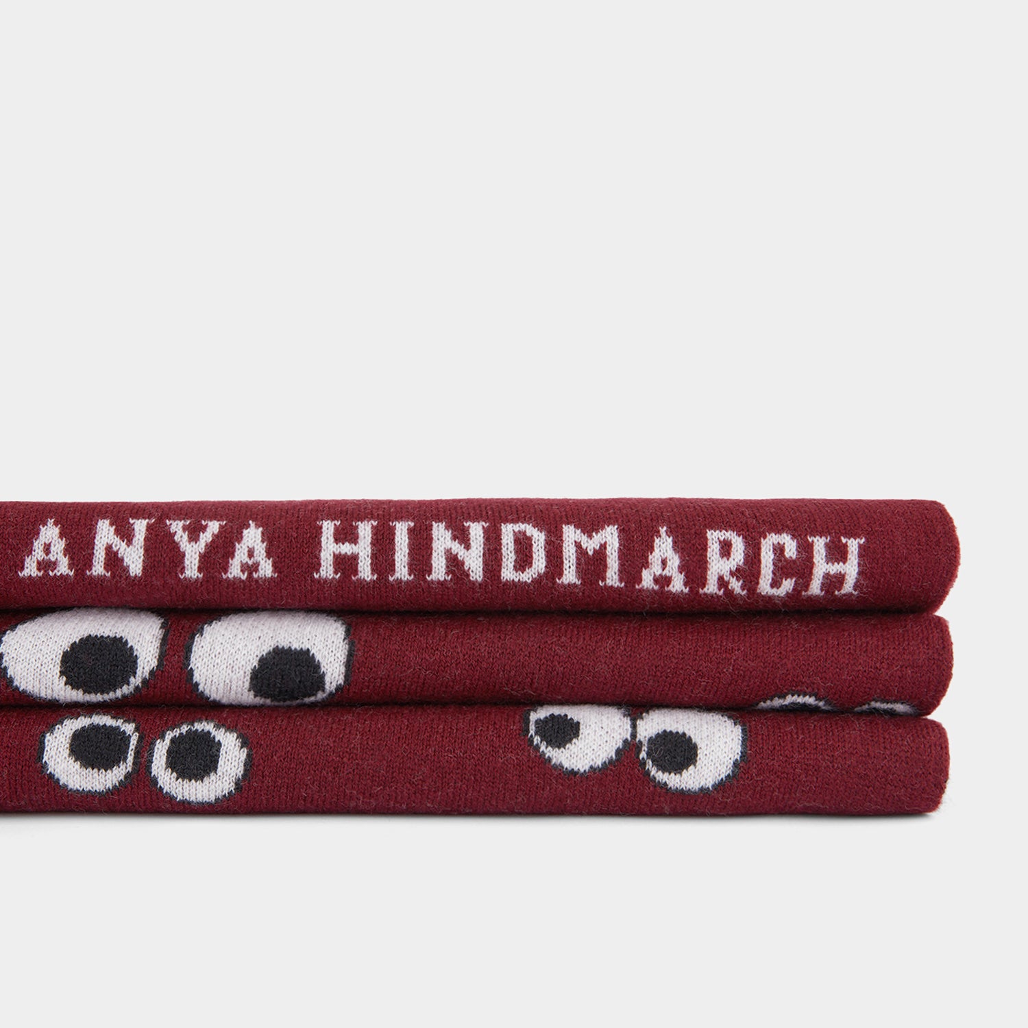 All Over Eyes Blanket -

                  
                    Lambswool in Medium Red -
                  

                  Anya Hindmarch UK
