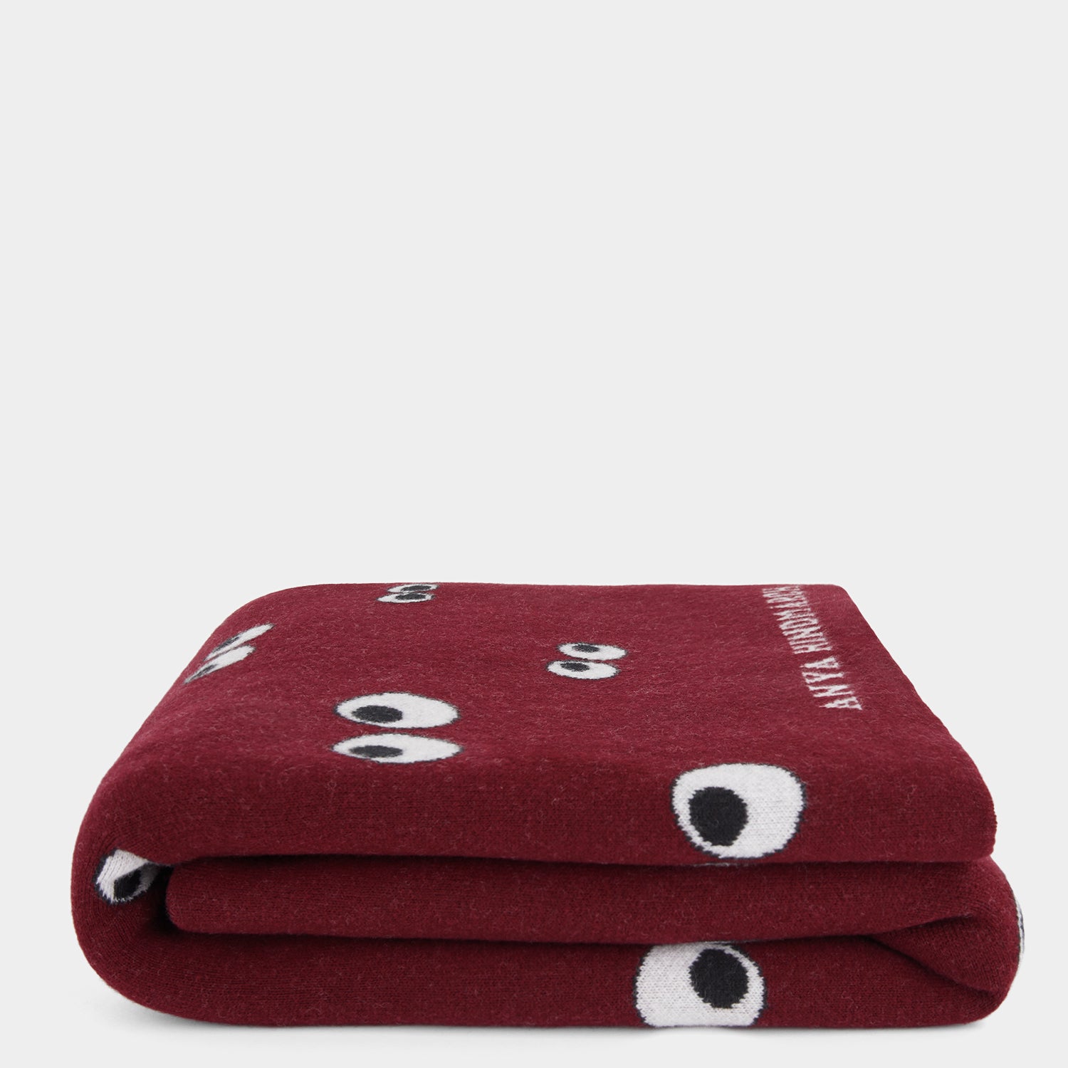 All Over Eyes Blanket -

                  
                    Lambswool in Medium Red -
                  

                  Anya Hindmarch UK
