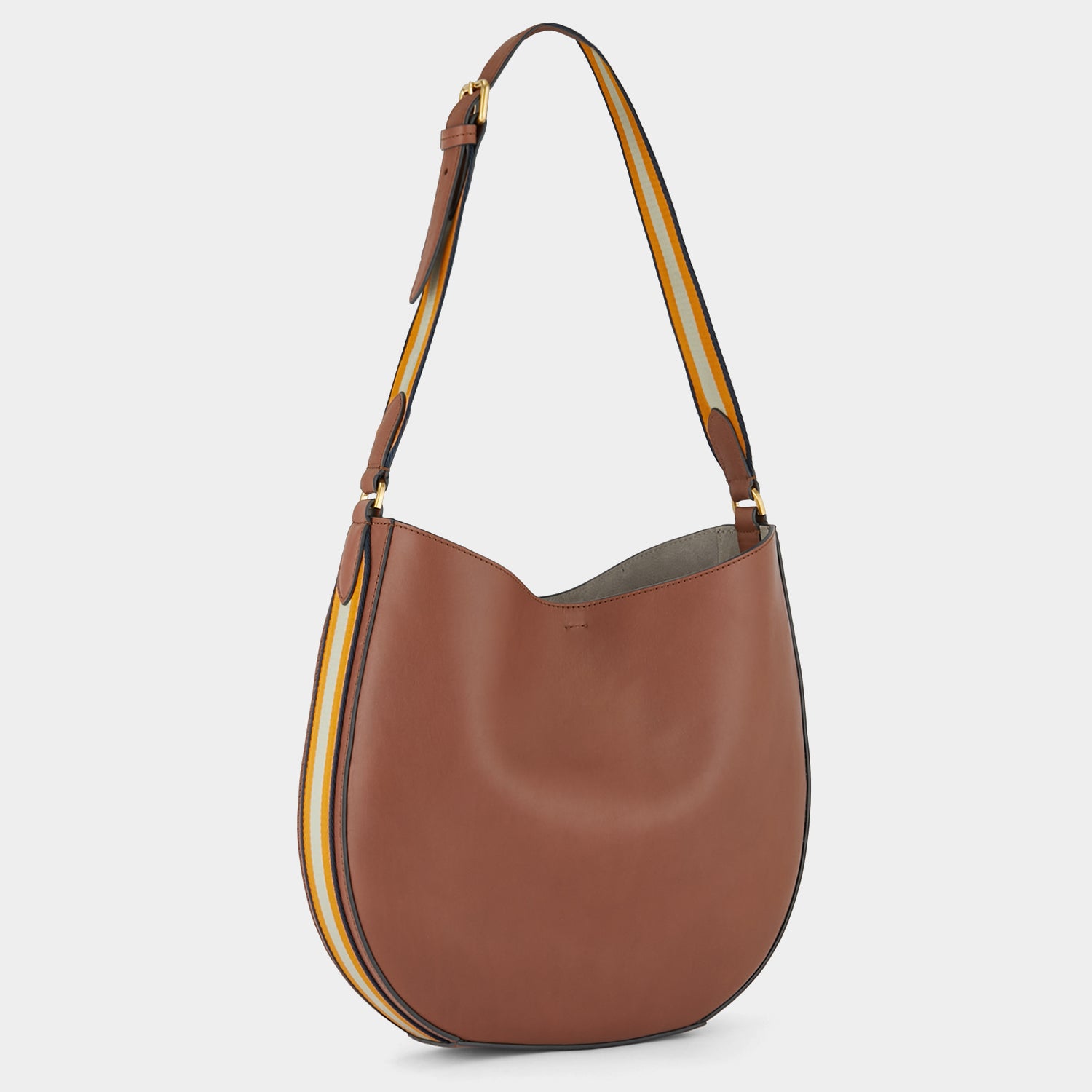 Nastro Small Hobo Bag -

                  
                    Flat Leather in Cedar -
                  

                  Anya Hindmarch UK
